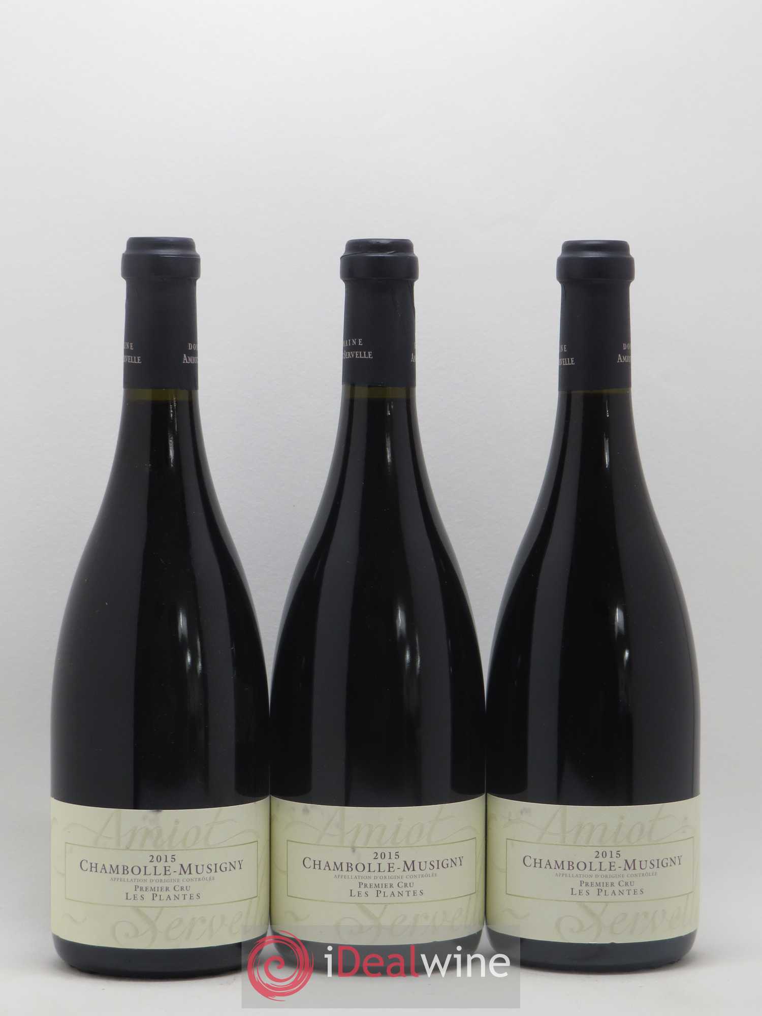 Chambolle-Musigny 1er Cru Les Plantes Amiot-Servelle 2015 - Lot de 3 bouteilles - 0