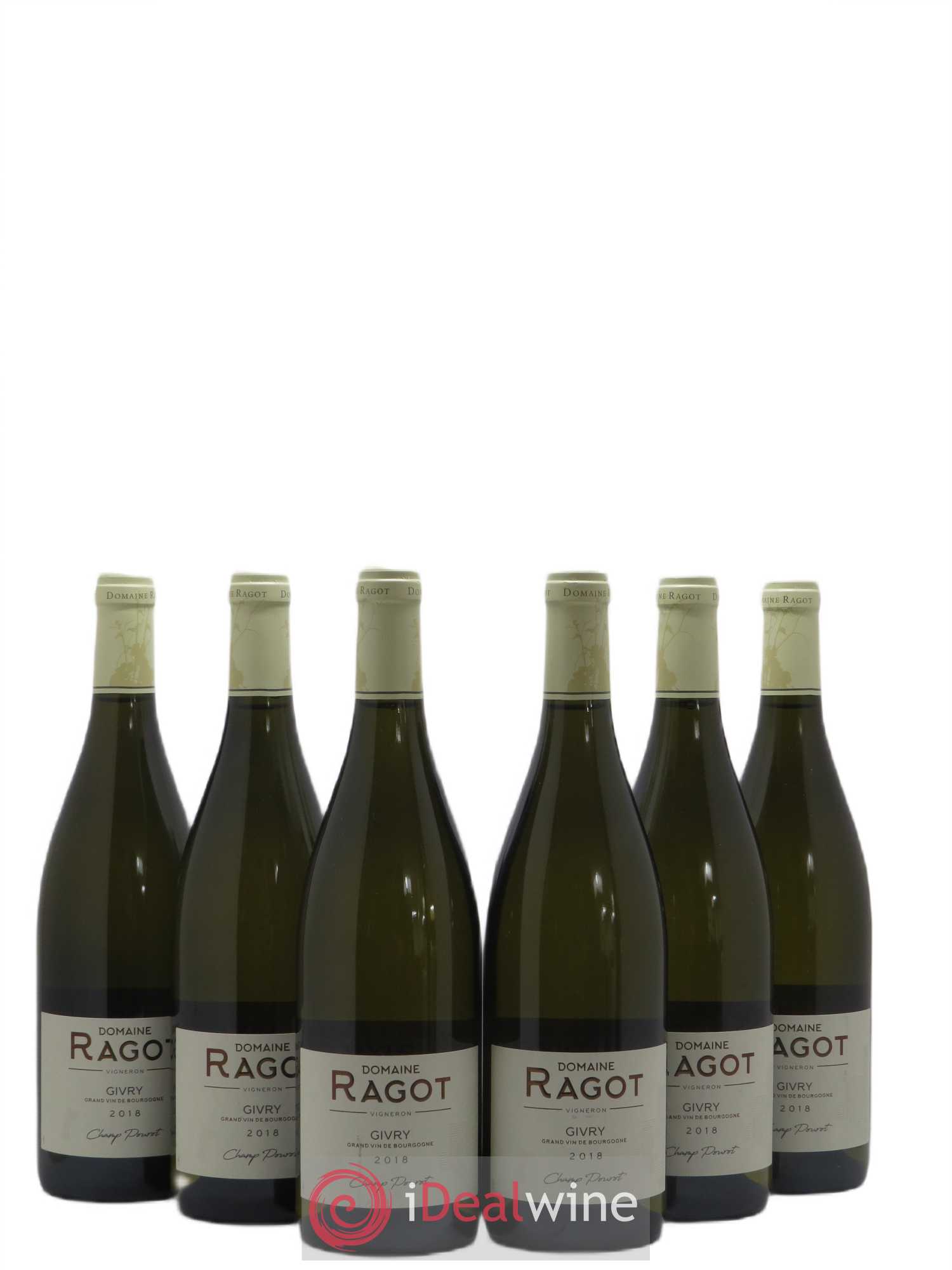 Givry Champ Pourot Domaine Ragot (sans prix de réserve) 2018 - Posten von 6 Flaschen - 0