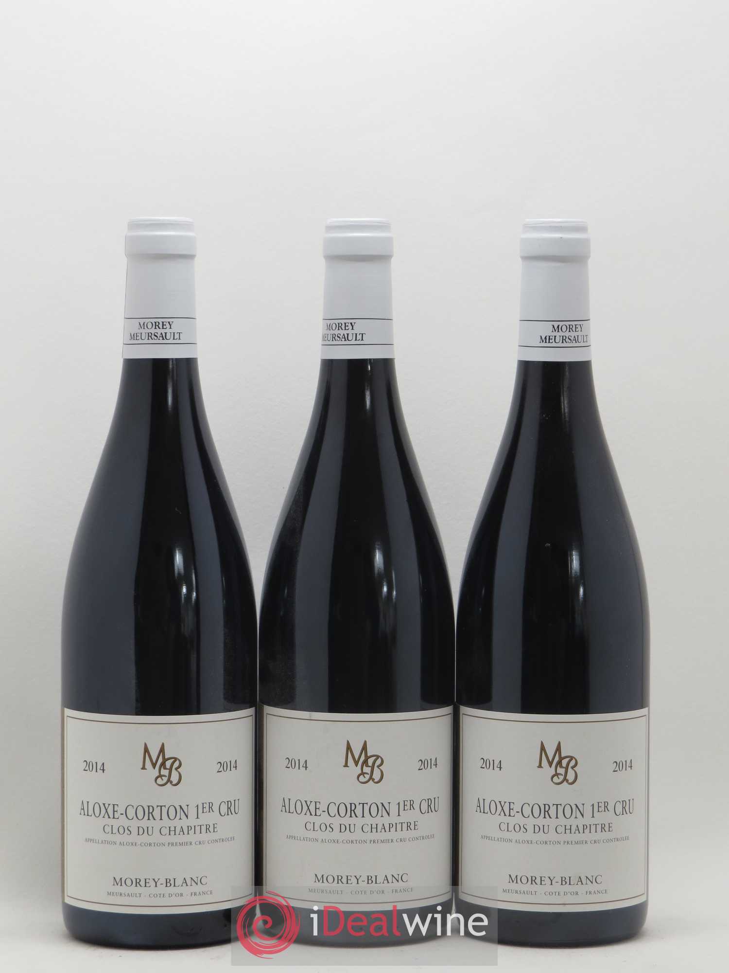 Aloxe-Corton 1er Cru Clos du Chapitre Morey-Blanc 2014 - Lot de 3 bouteilles - 0
