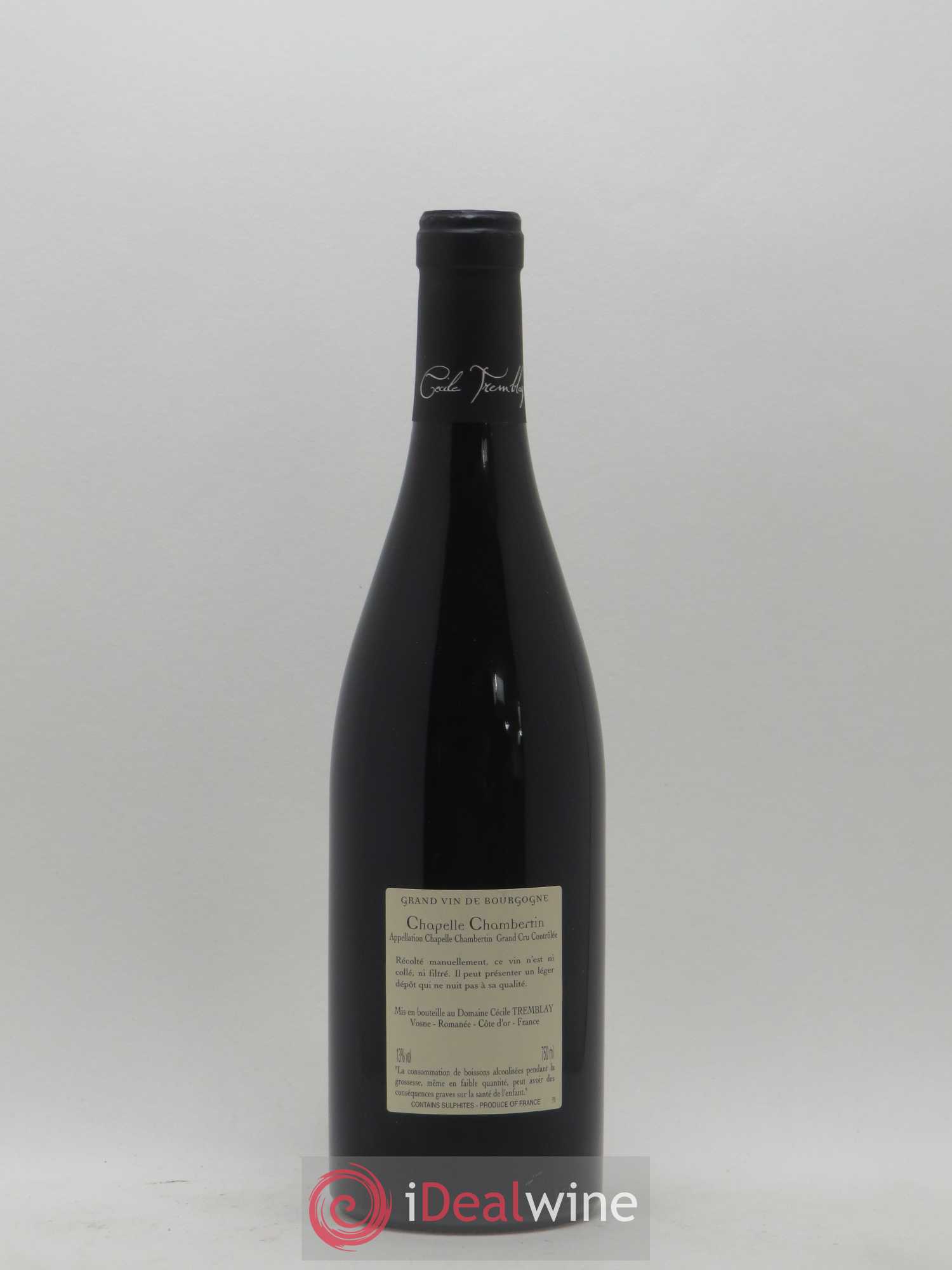 Chapelle-Chambertin Grand Cru Cécile Tremblay 2014 - Lot de 1 bouteille - 1