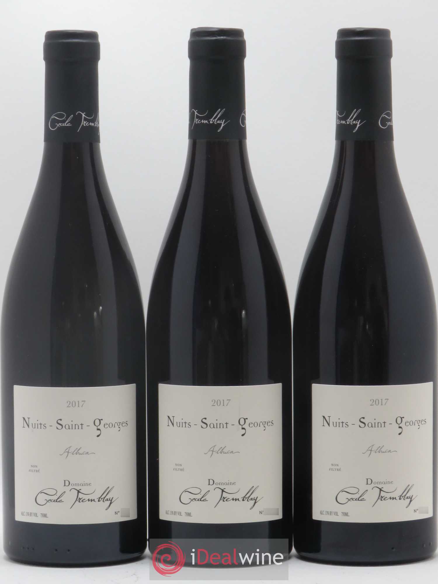 Nuits-Saint-Georges Albuca Cécile Tremblay 2017 - Lot de 3 bouteilles - 0