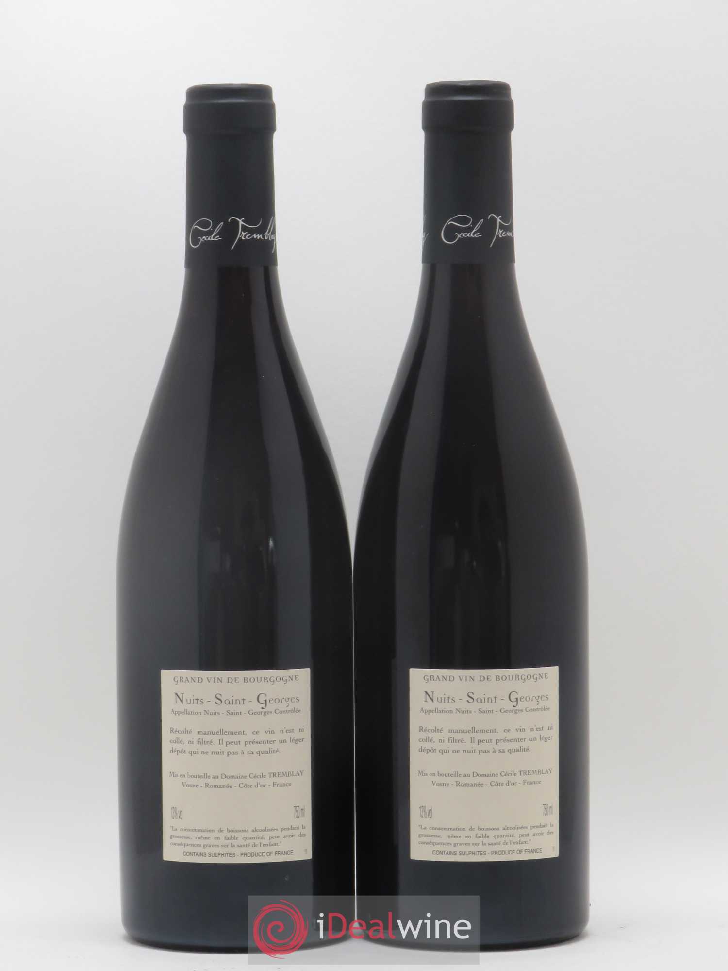 Nuits-Saint-Georges Albuca Cécile Tremblay 2017 - Lot de 2 bouteilles - 1