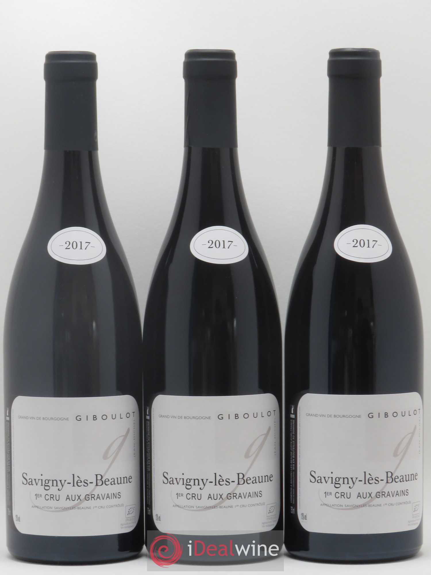 Savigny-lès-Beaune 1er Cru Aux Gravains Domaine J-M Giboulot 2017 - Posten von 3 Flaschen - 0