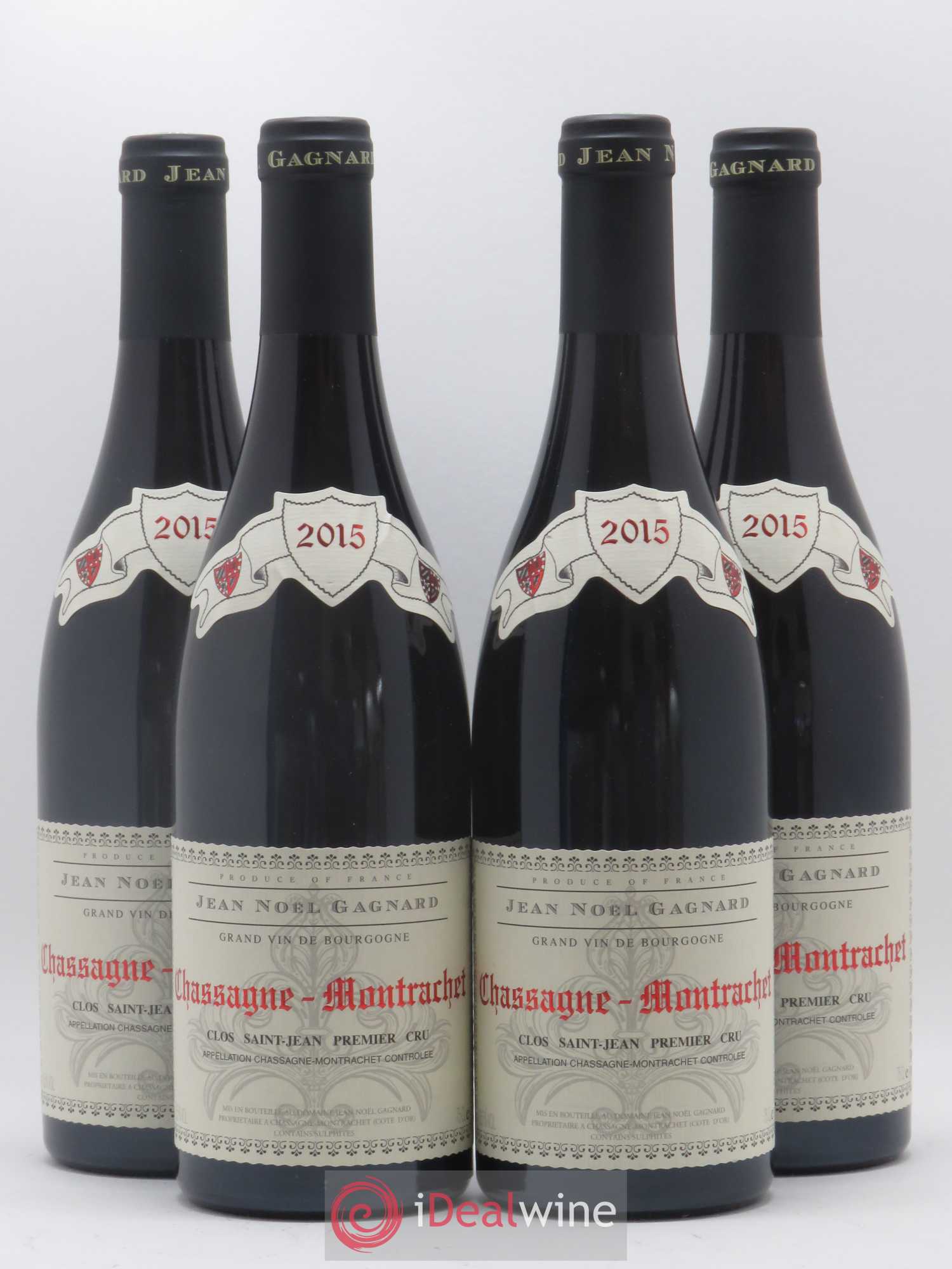 Chassagne-Montrachet 1er Cru Clos Saint Jean Jean Noël Gagnard (Domaine) 2015 - Lotto di 4 bottiglie - 0
