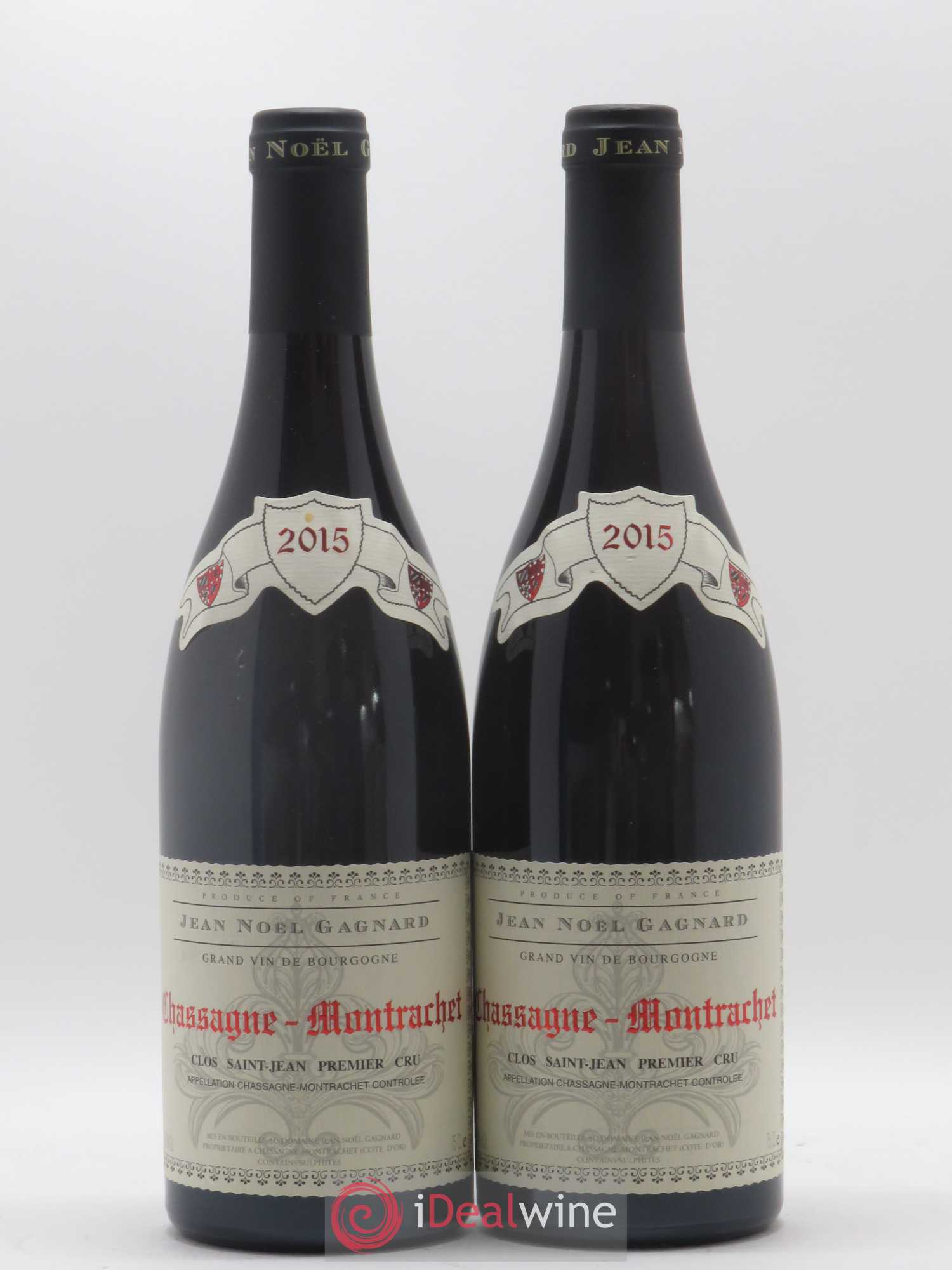 Chassagne-Montrachet 1er Cru Clos Saint Jean Jean Noël Gagnard (Domaine) 2015 - Lotto di 2 bottiglie - 0