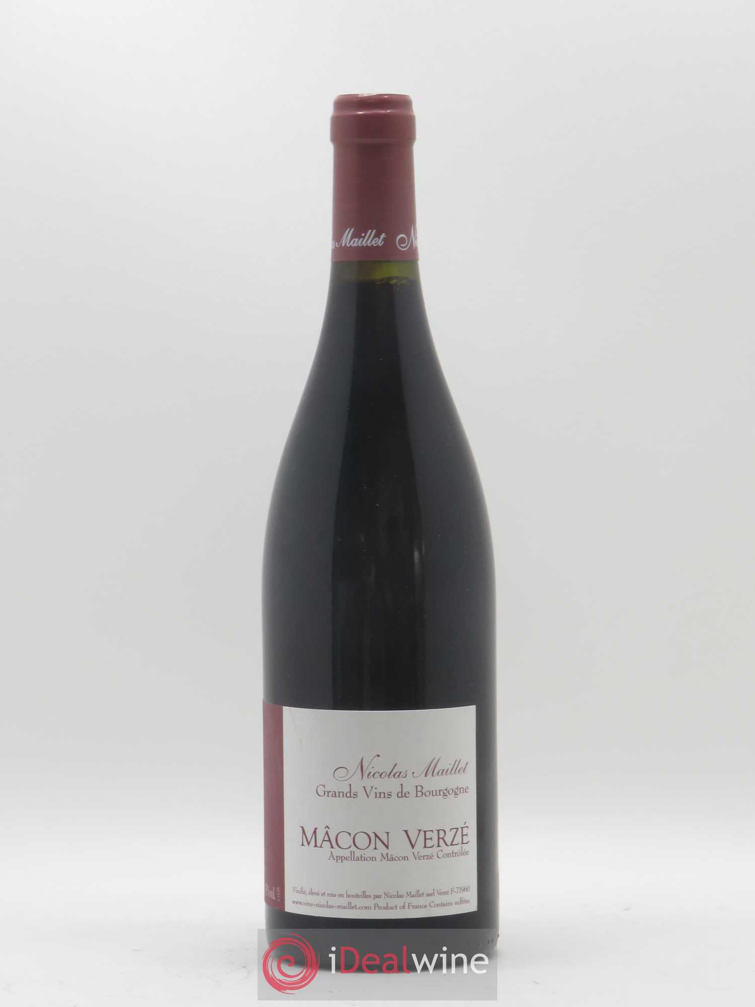 Mâcon-Verzé Nicolas Maillet 2015 - Lot de 1 bouteille - 0
