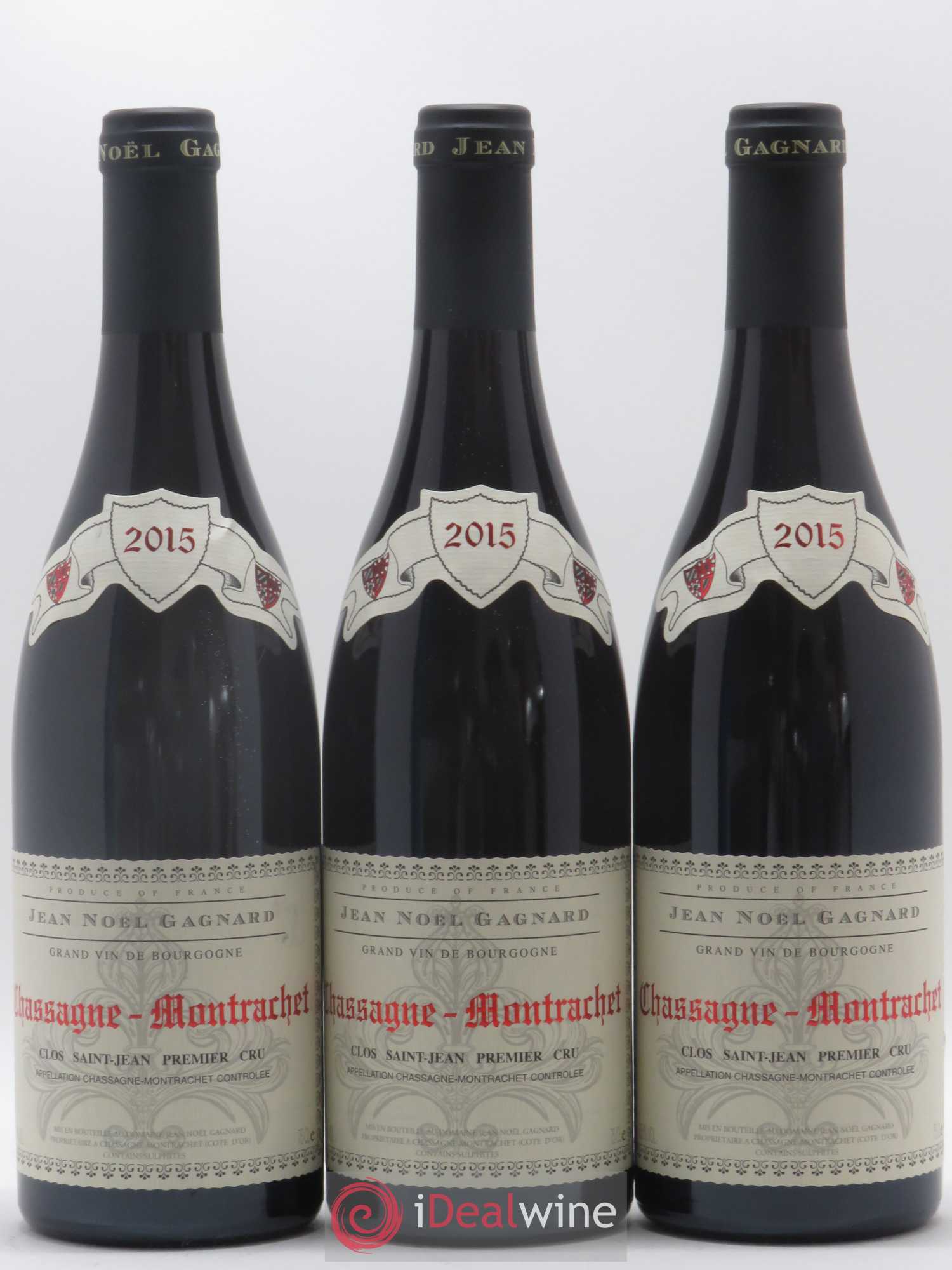Chassagne-Montrachet 1er Cru Clos Saint Jean Jean Noël Gagnard (Domaine) 2015 - Posten von 3 Flaschen - 0
