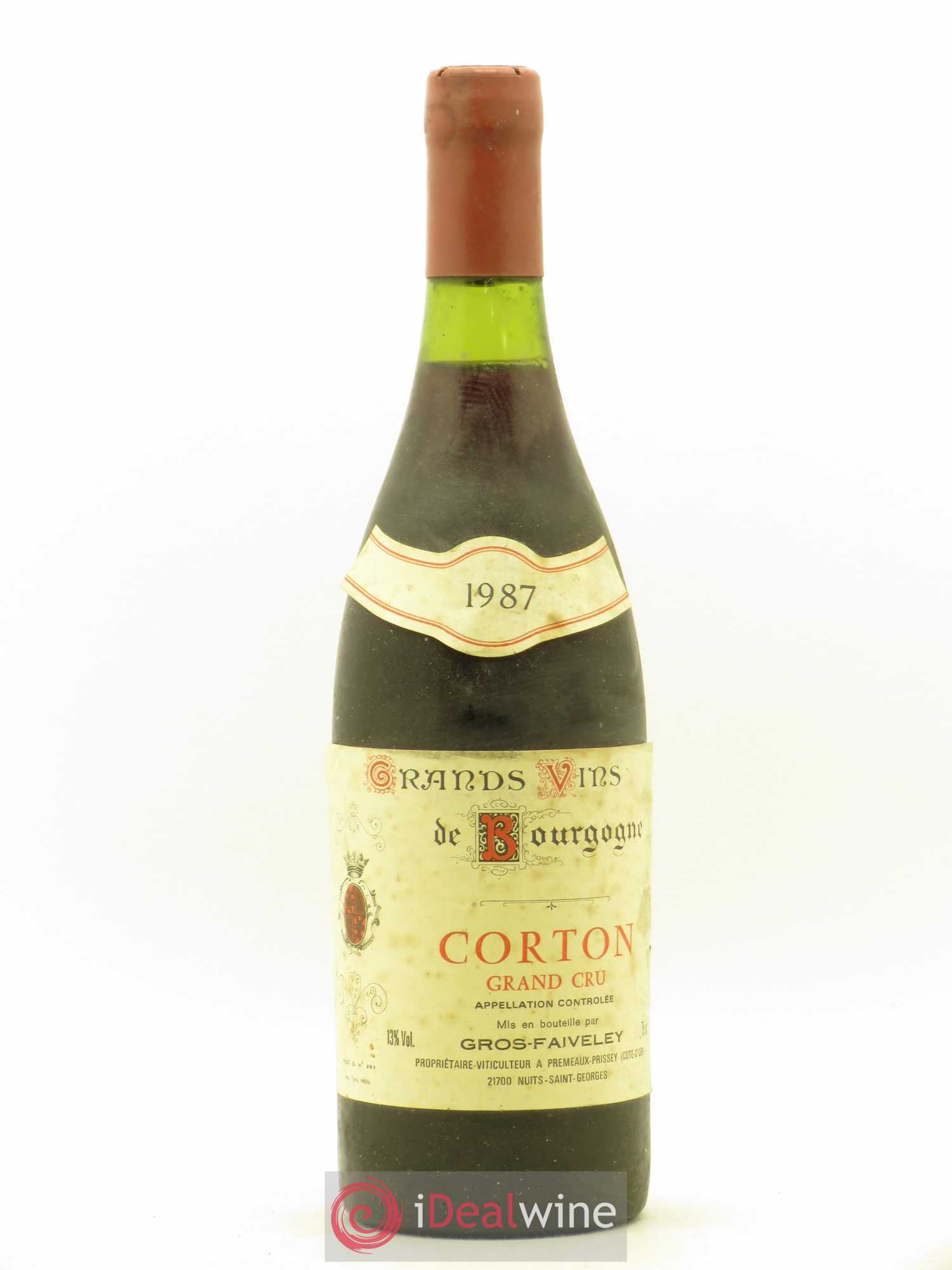 Corton Grand Cru Domaine Gros Vaiveley 1987 - Posten von 1 Flasche - 0