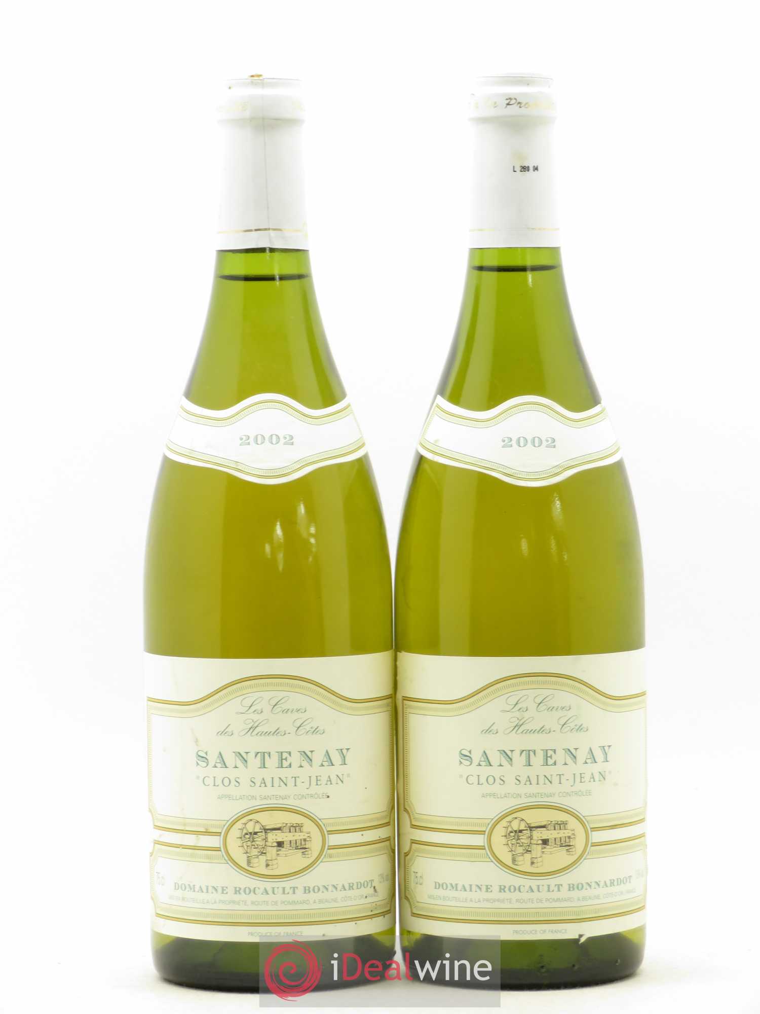 Santenay Clos Saint Jean Rocault Bonnardot 2002 - Lot de 2 bouteilles - 0