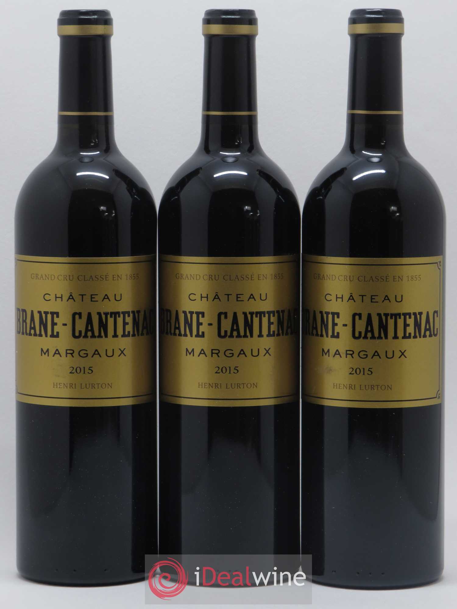 Château Brane Cantenac 2ème Grand Cru Classé 2015 - Lot de 3 bouteilles - 0