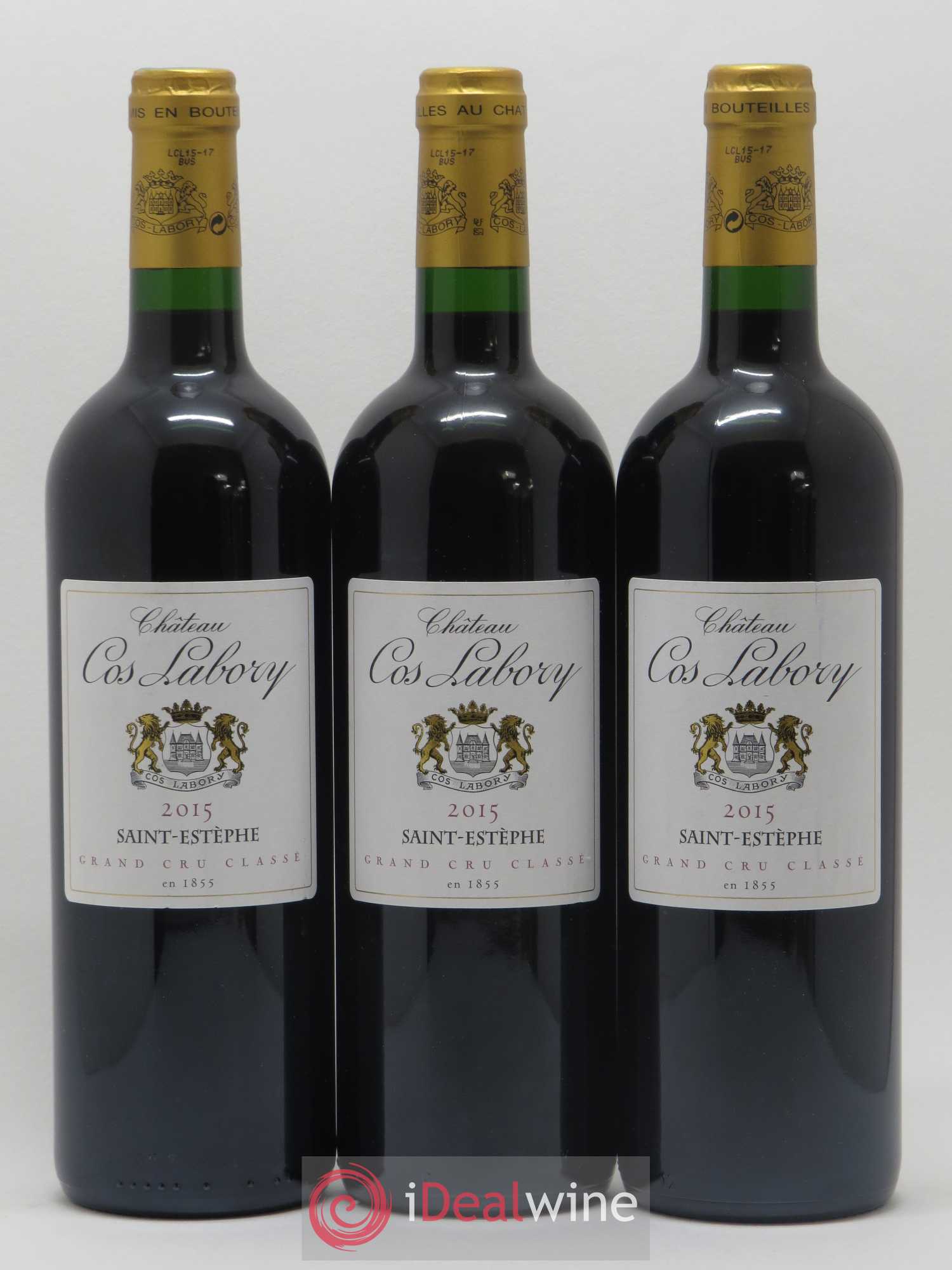 Château Cos Labory 5ème Grand Cru Classé 2015 - Lot de 3 bouteilles - 0