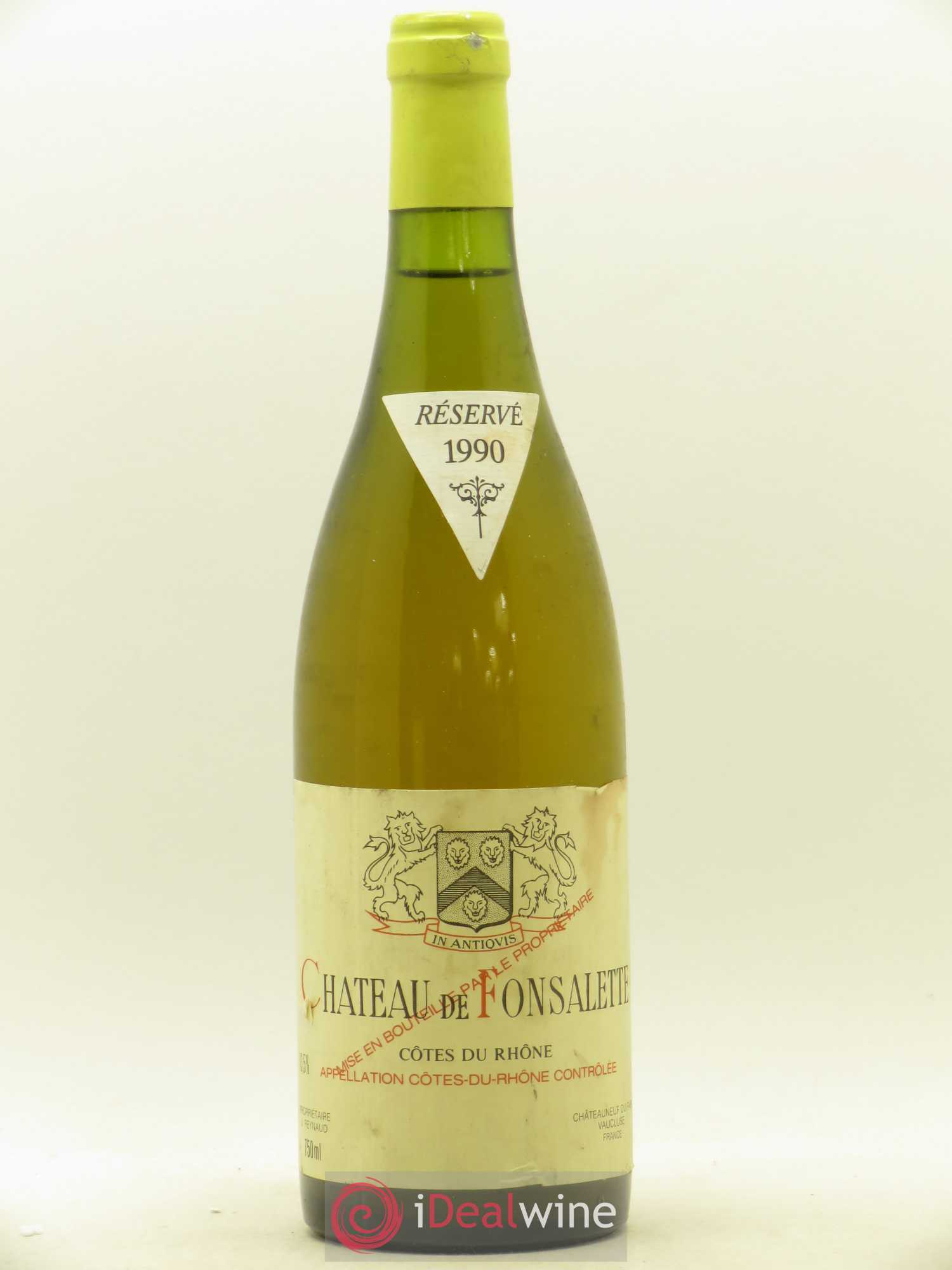 Côtes-du-Rhône Château de Fonsalette Emmanuel Reynaud 1990 - Posten von 1 Flasche - 0