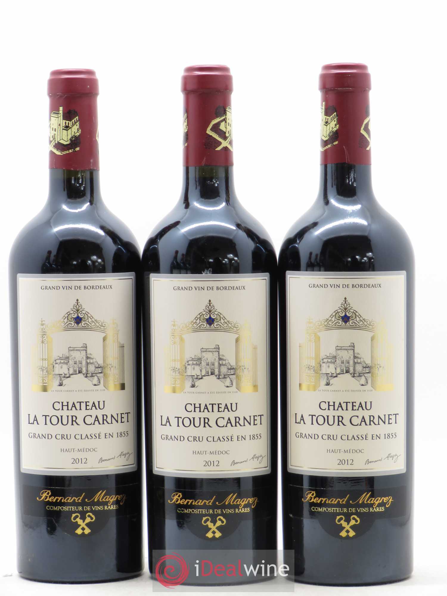 Château la Tour Carnet 4ème Grand Cru Classé 2012 - Lot de 6 bouteilles - 1