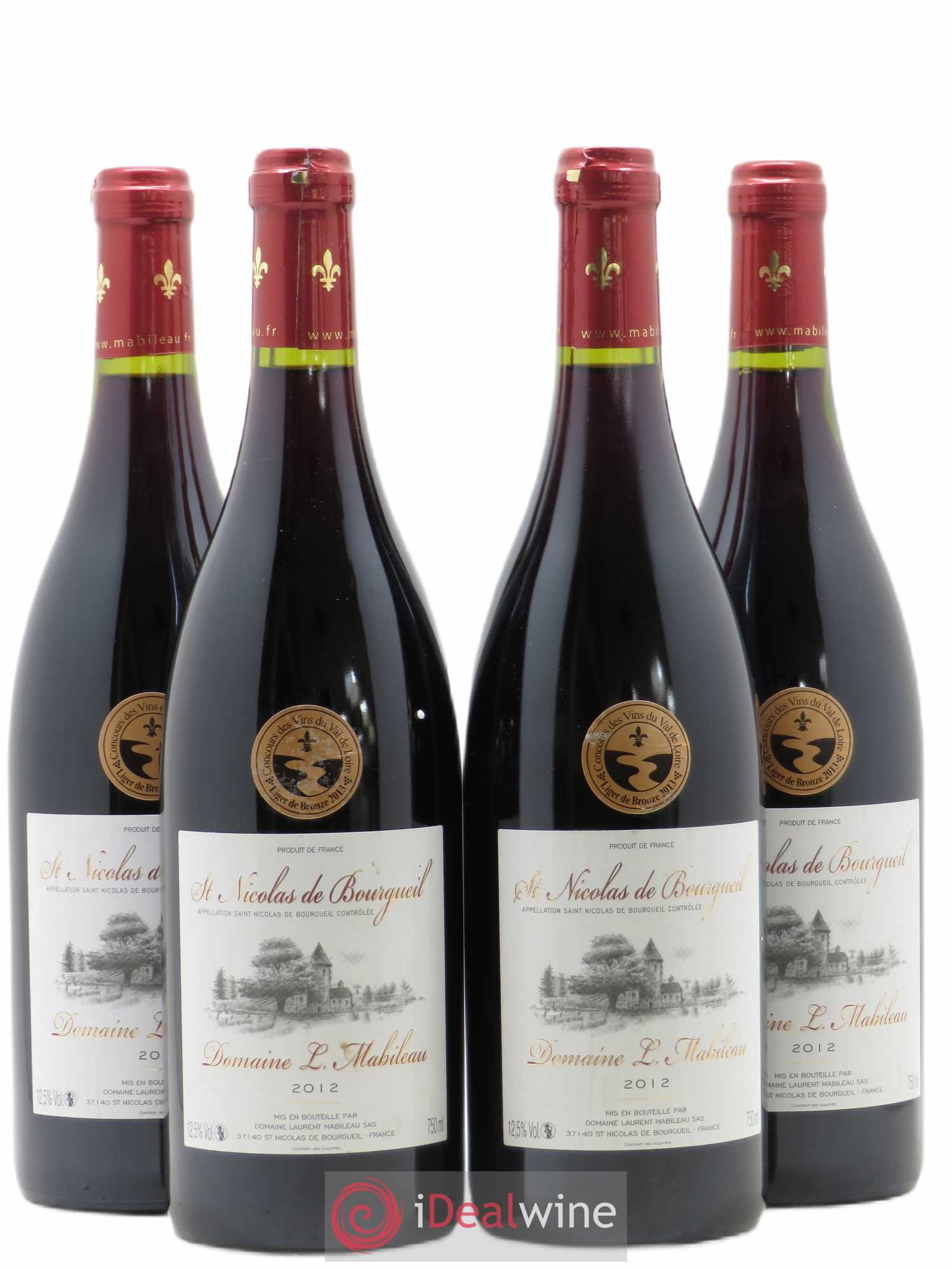 Saint-Nicolas de Bourgueil Mabileau 2012 - Lot de 4 bouteilles - 0