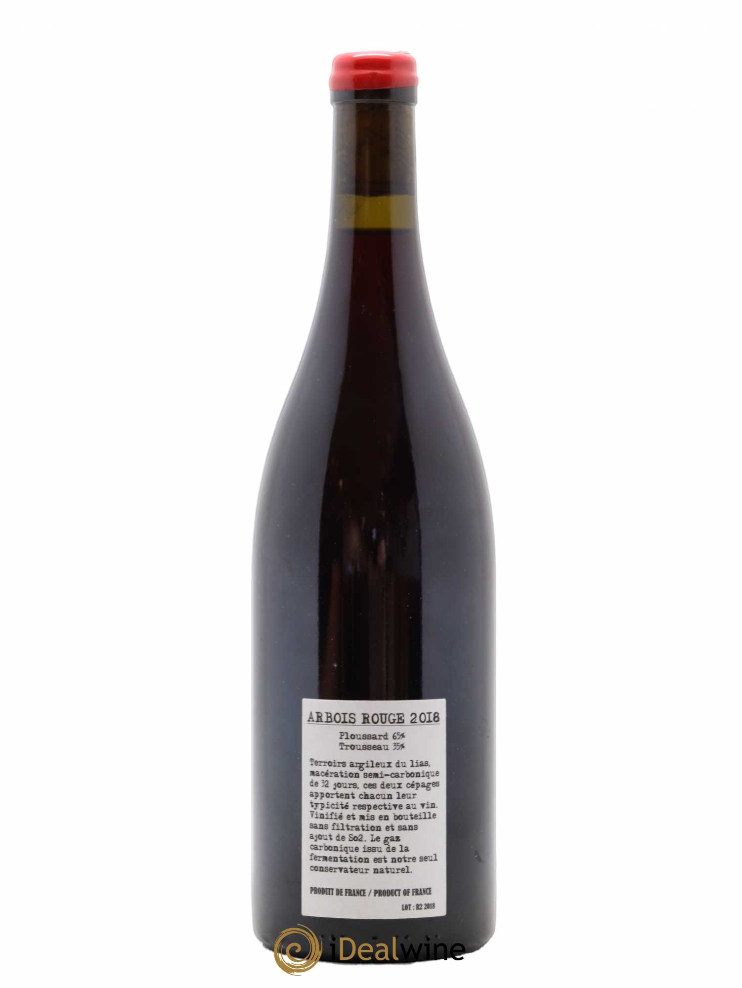 Arbois Ploussard Trousseau Adeline Houillon & Renaud Bruyère 2018 - Lot de 1 bouteille - 1