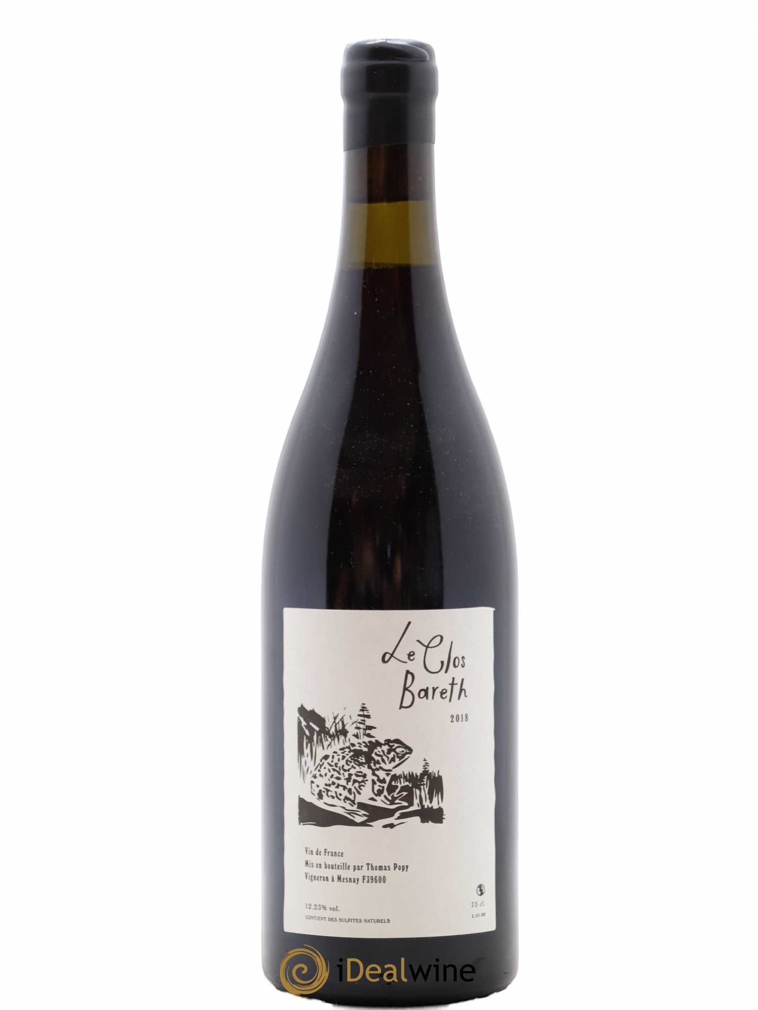 Vin de France Clos Bareth Thomas Popy 2018 - Lot de 1 bouteille - 0