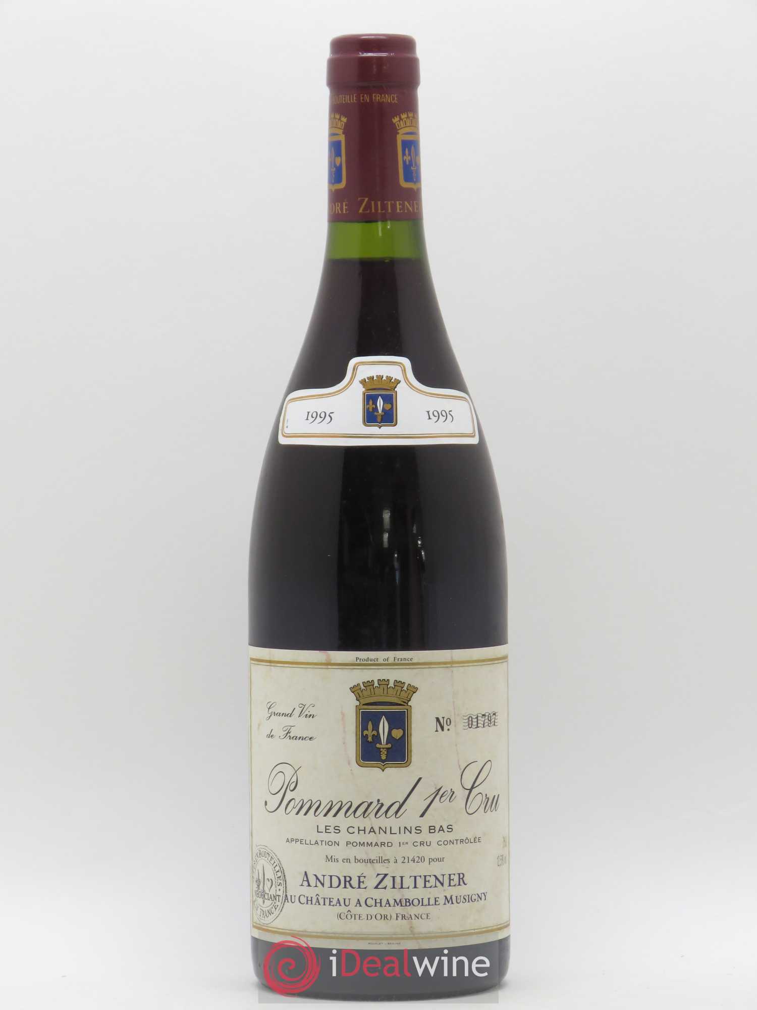 Pommard 1er Cru Les Chanlins Bas André Ziltener 1995 - Posten von 1 Flasche - 0