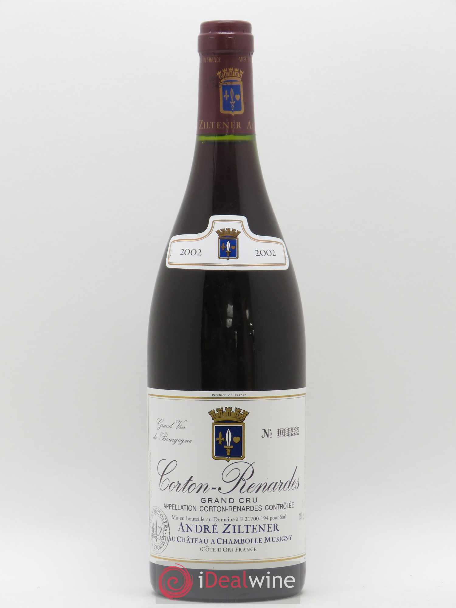 Corton Grand Cru Renardes André Ziltener 2002 - Posten von 1 Flasche - 0
