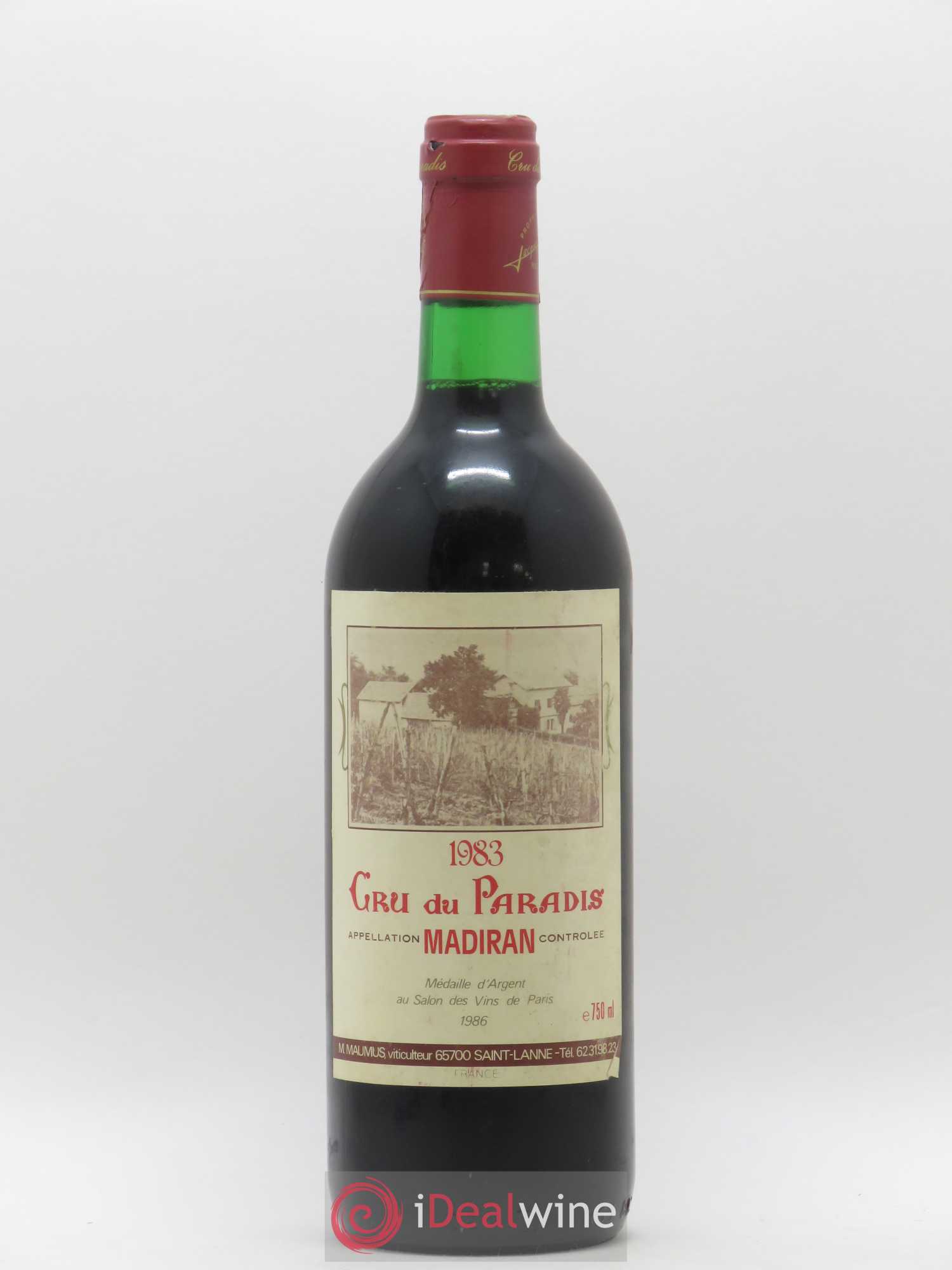 Madiran Cru du paradis Maumus 1983 - Posten von 1 Flasche - 0