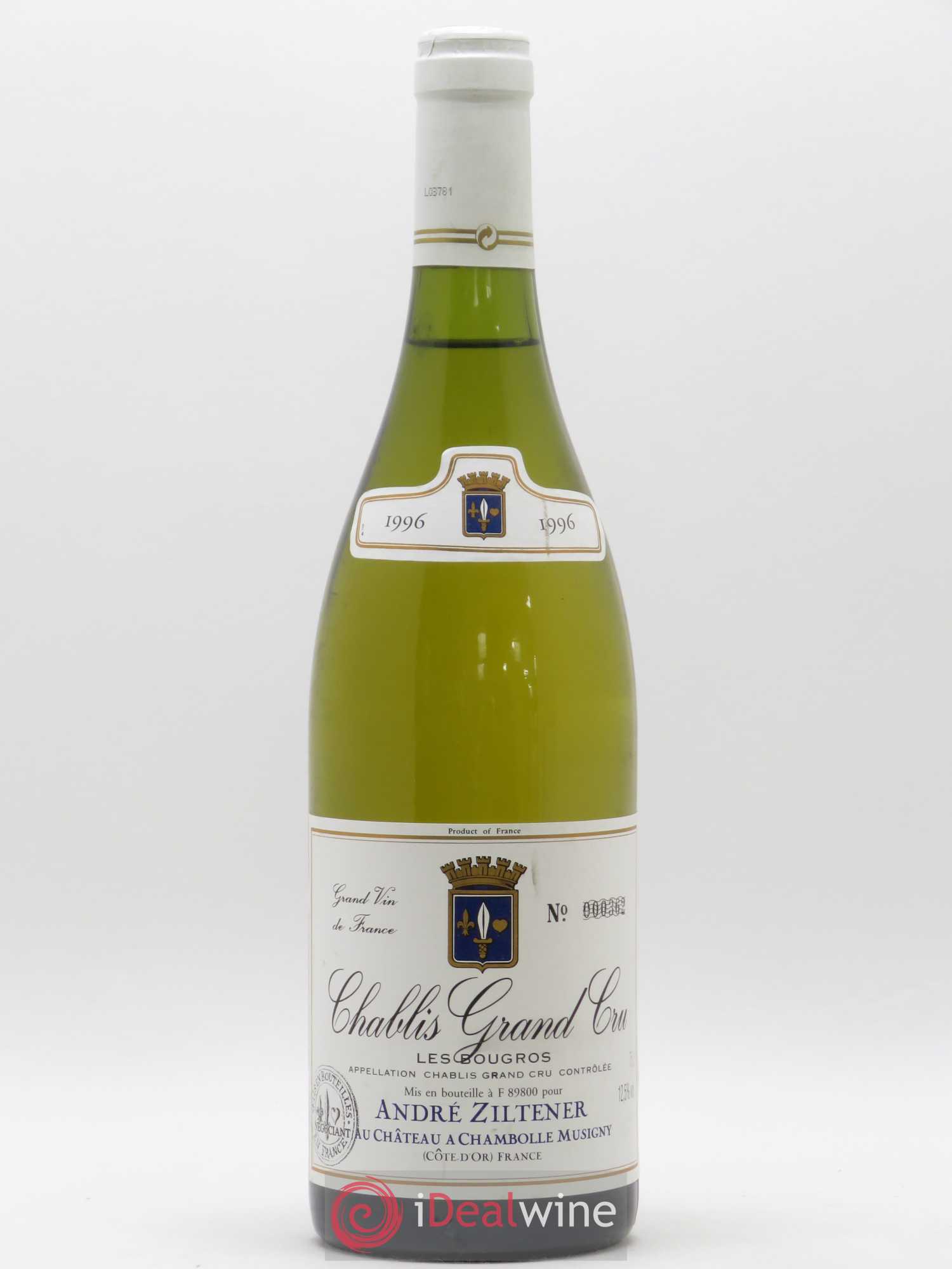 Chablis Grand Cru Les Bougros André Ziltener 1996 - Posten von 1 Flasche - 0
