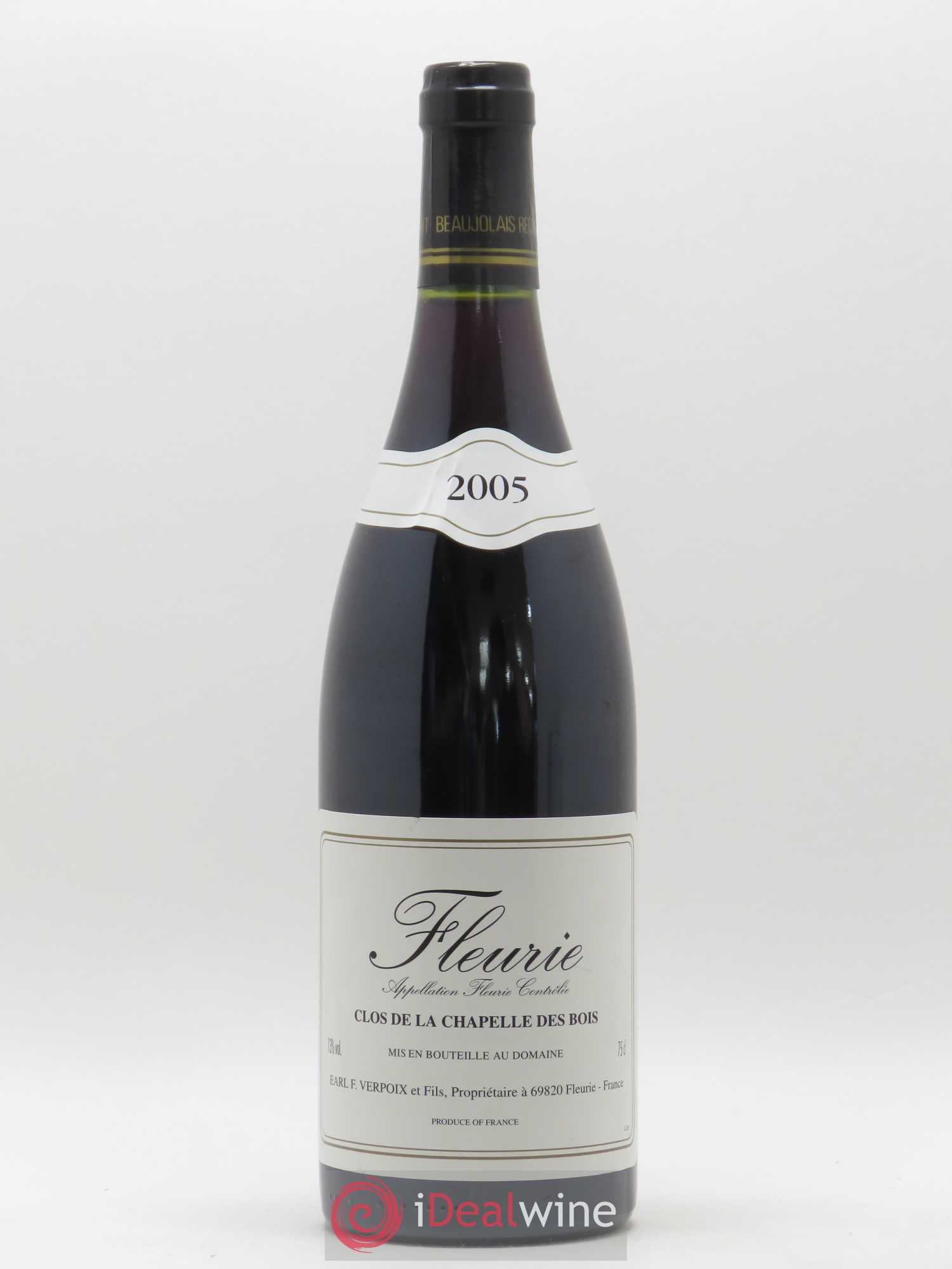 Fleurie Clos de la Chapelle des Bois Verpoix (sans prix de réserve) 2005 - Posten von 1 Flasche - 0