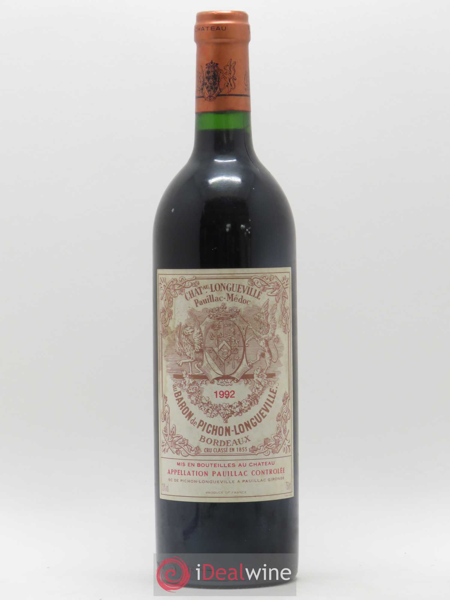 Pichon Longueville Baron 2ème Grand Cru Classé 1992 - Lot de 1 bouteille - 0