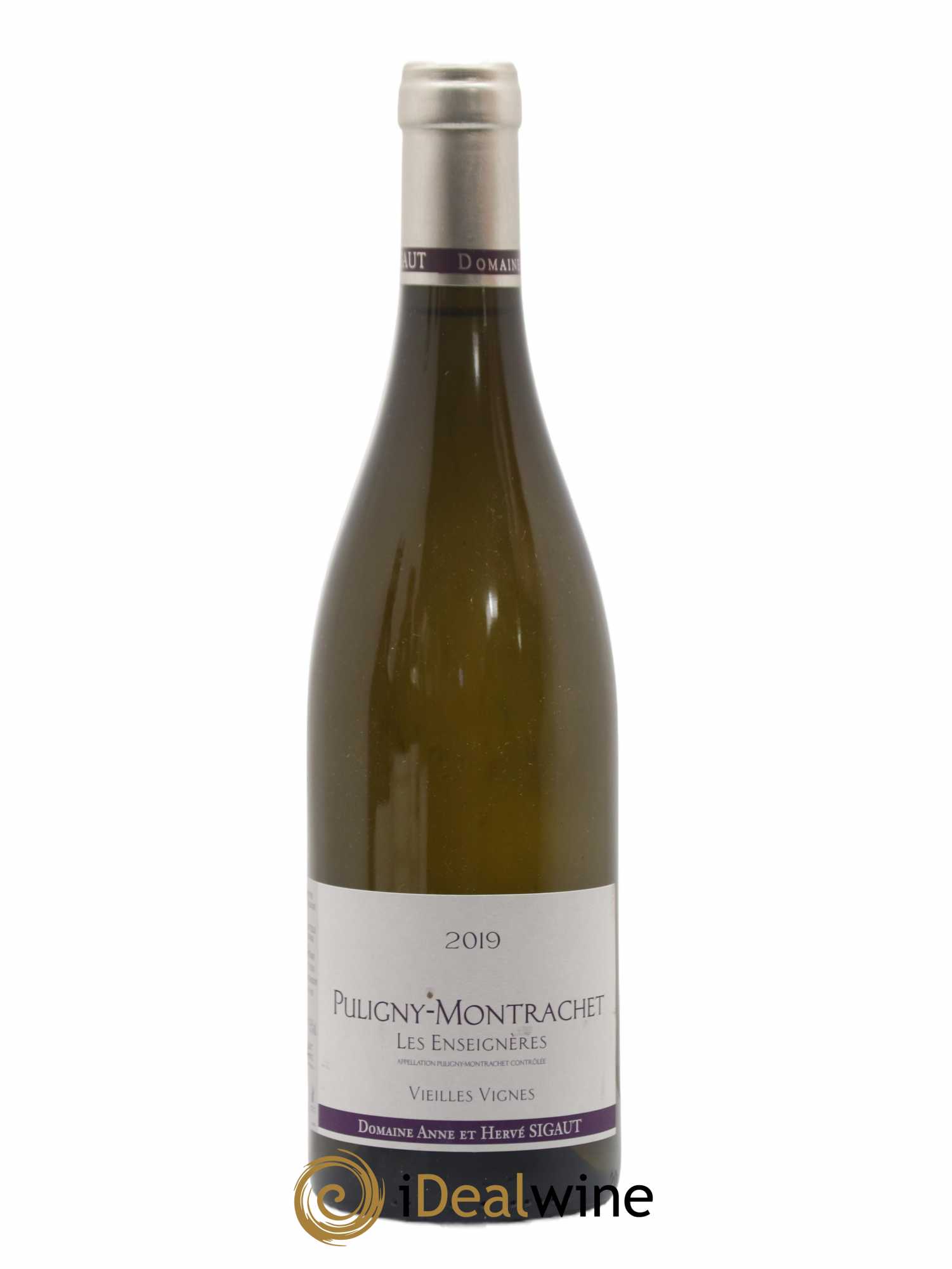 Puligny-Montrachet Les Enseigneres Vielles Vignes Anne et Hervé Sigaut (Domaine) 2019 - Lot de 1 bouteille - 0