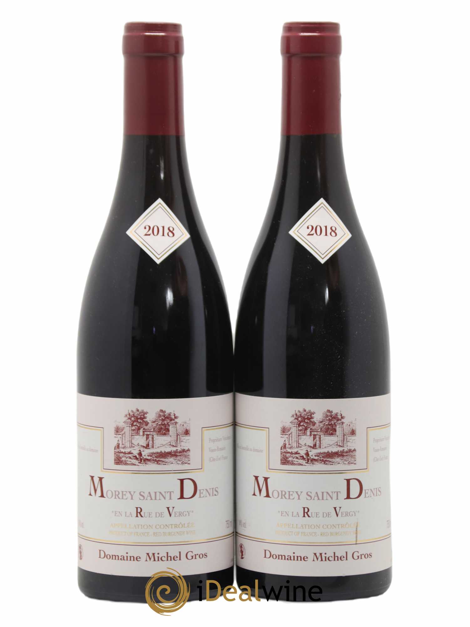 Morey-Saint-Denis En La Rue De Vergy Michel Gros 2018 - Lot de 2 bouteilles - 0