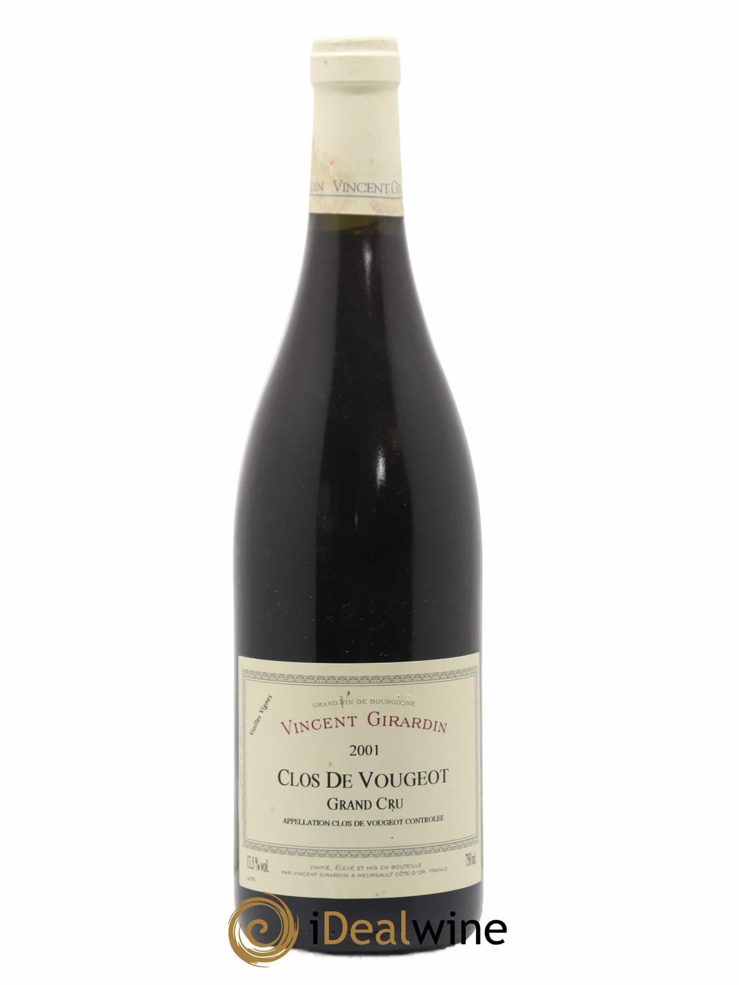 Clos de Vougeot Grand Cru Vieilles Vignes Vincent Girardin (Domaine) 2001 - Lot de 1 bouteille - 0