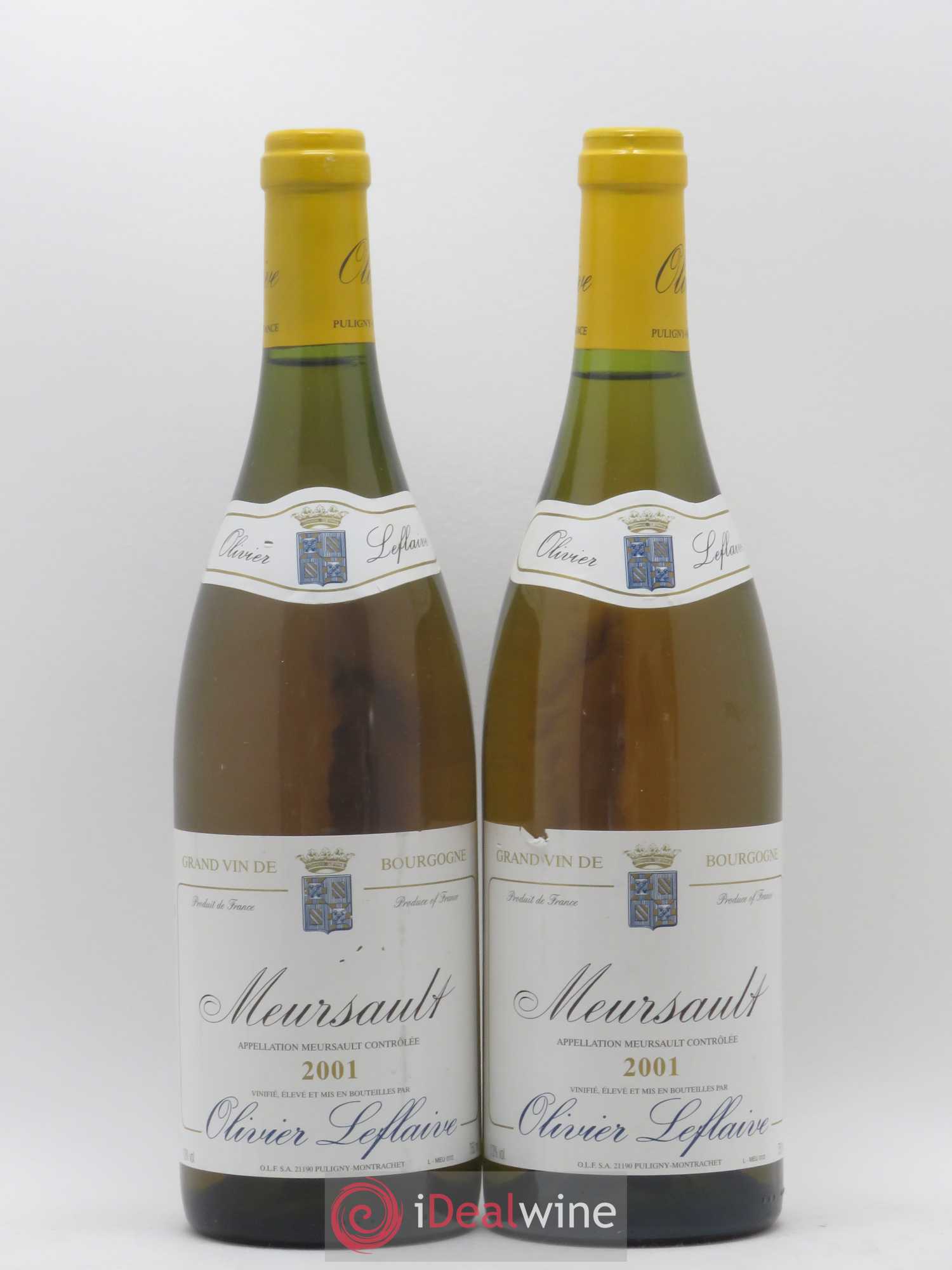 Meursault Olivier Leflaive 2001 - Lot de 2 bouteilles - 0