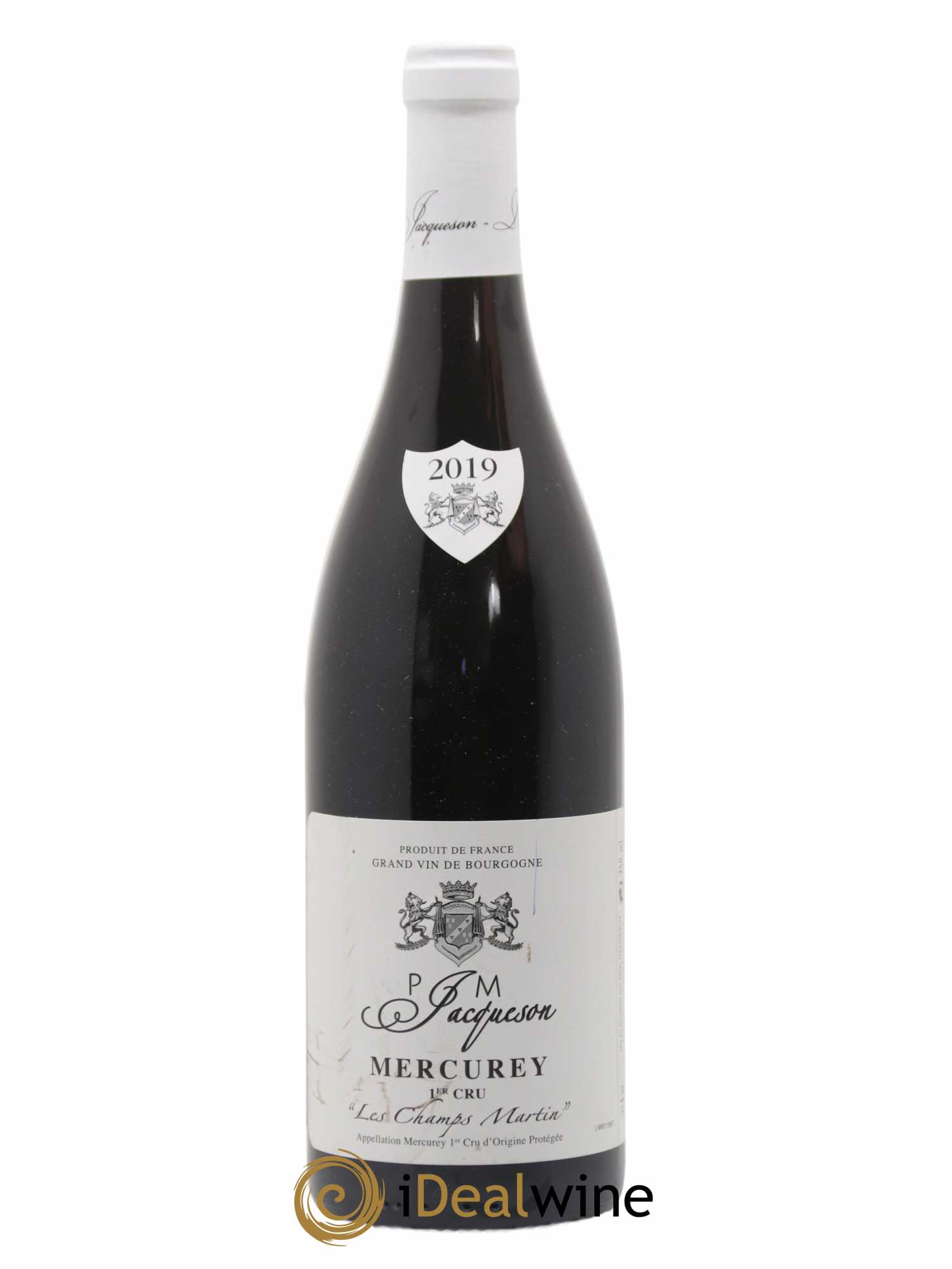 Mercurey 1er Cru Les Champs Martin Paul & Marie Jacqueson 2019 - Lot de 1 bouteille - 0