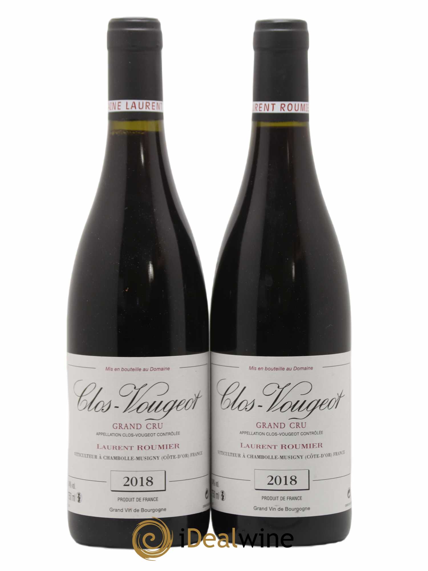 Clos de Vougeot Grand Cru Laurent Roumier 2018 - Lot de 2 bouteilles - 0