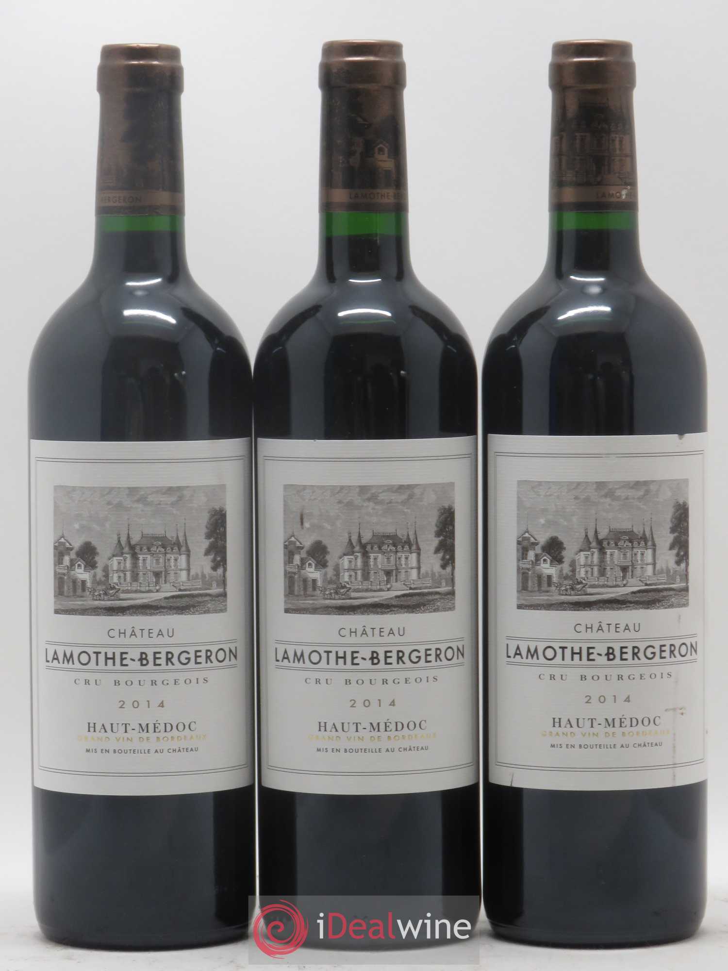 Château Lamothe Bergeron Cru Bourgeois (sans prix de réserve) 2014 - Lot de 3 bouteilles - 0