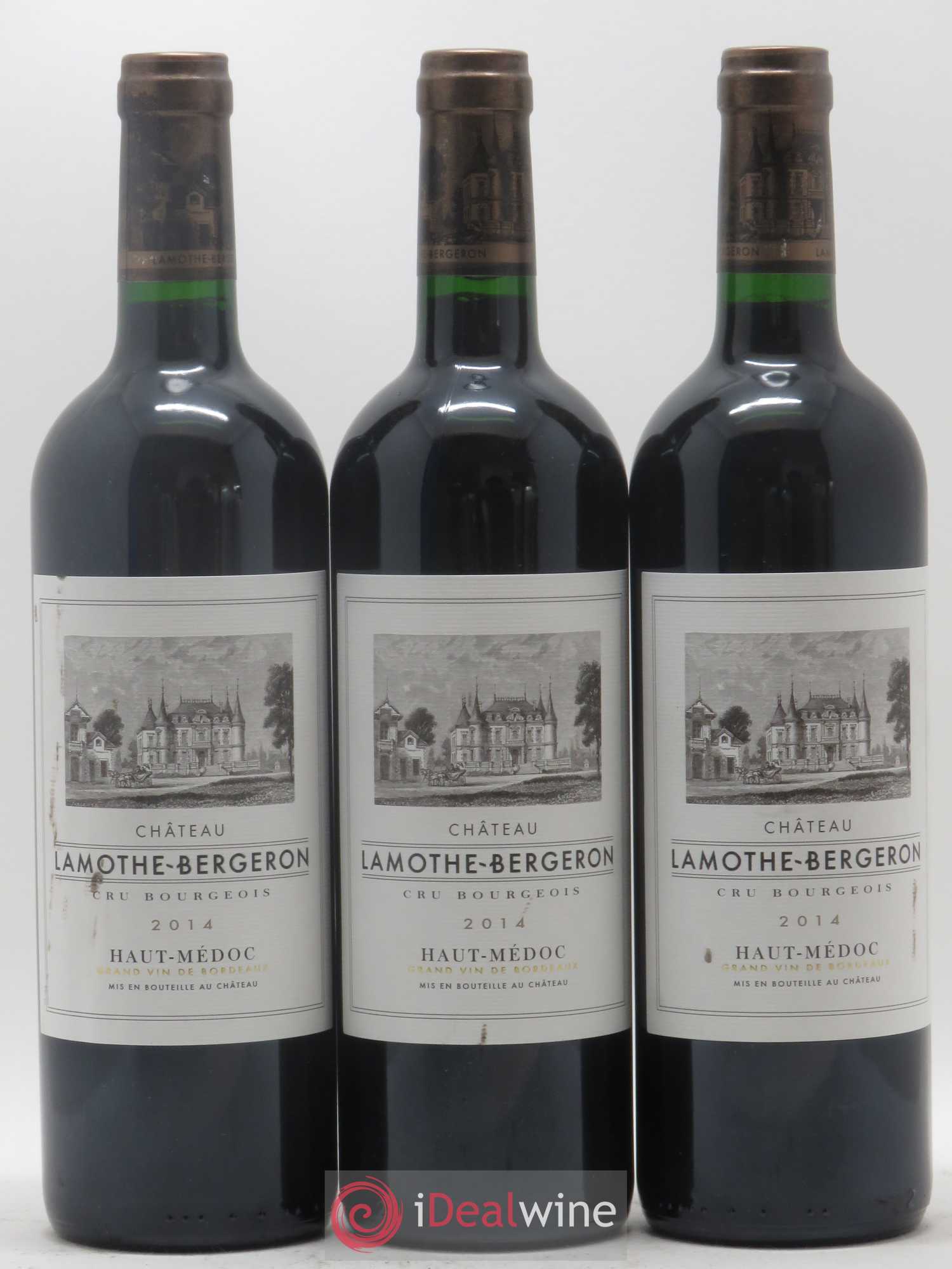 Château Lamothe Bergeron Cru Bourgeois (sans prix de réserve) 2014 - Lot de 3 bouteilles - 0