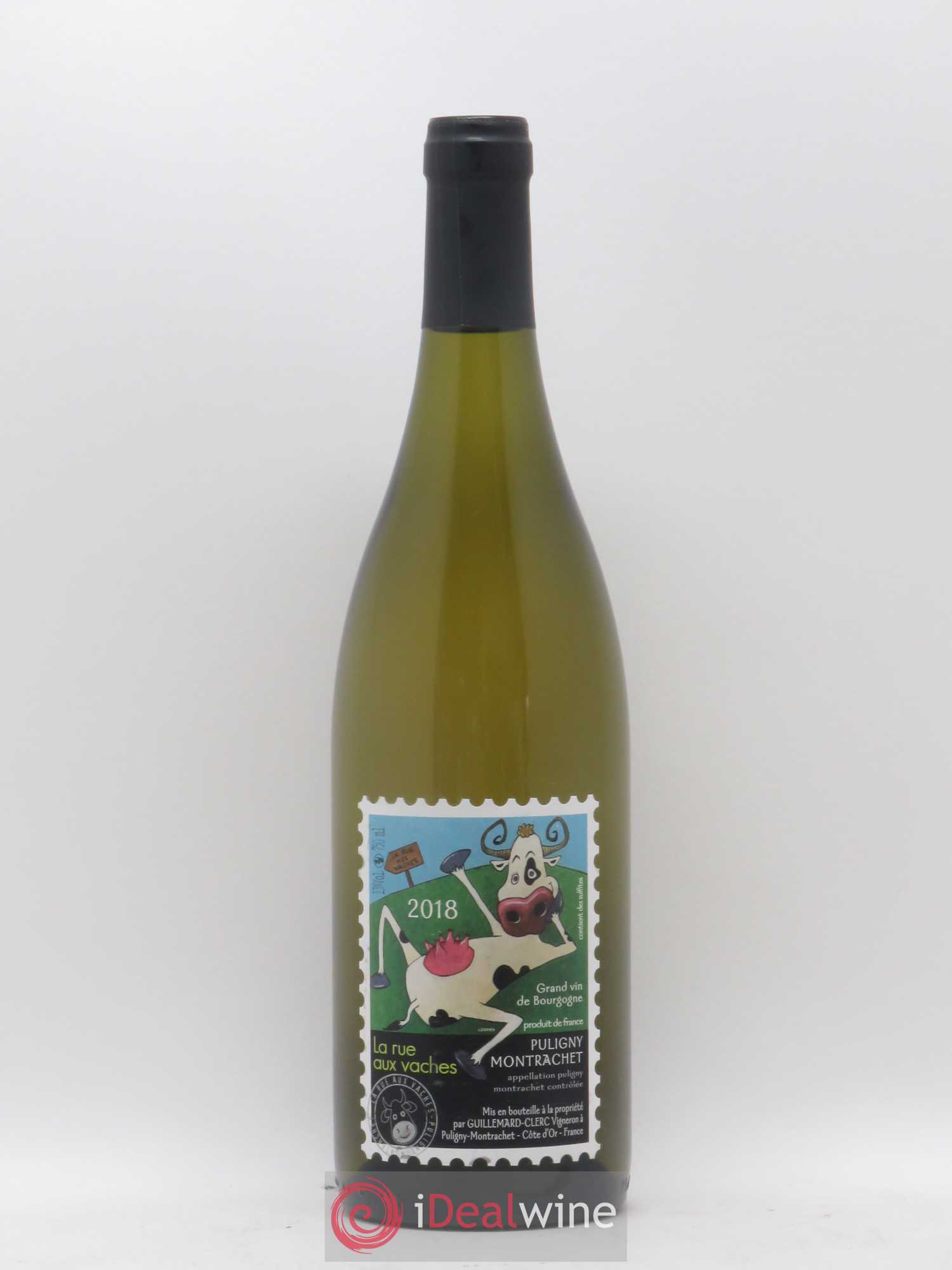 Puligny-Montrachet La Rue aux Vaches Guillemard Clerc 2018 - Posten von 1 Flasche - 0