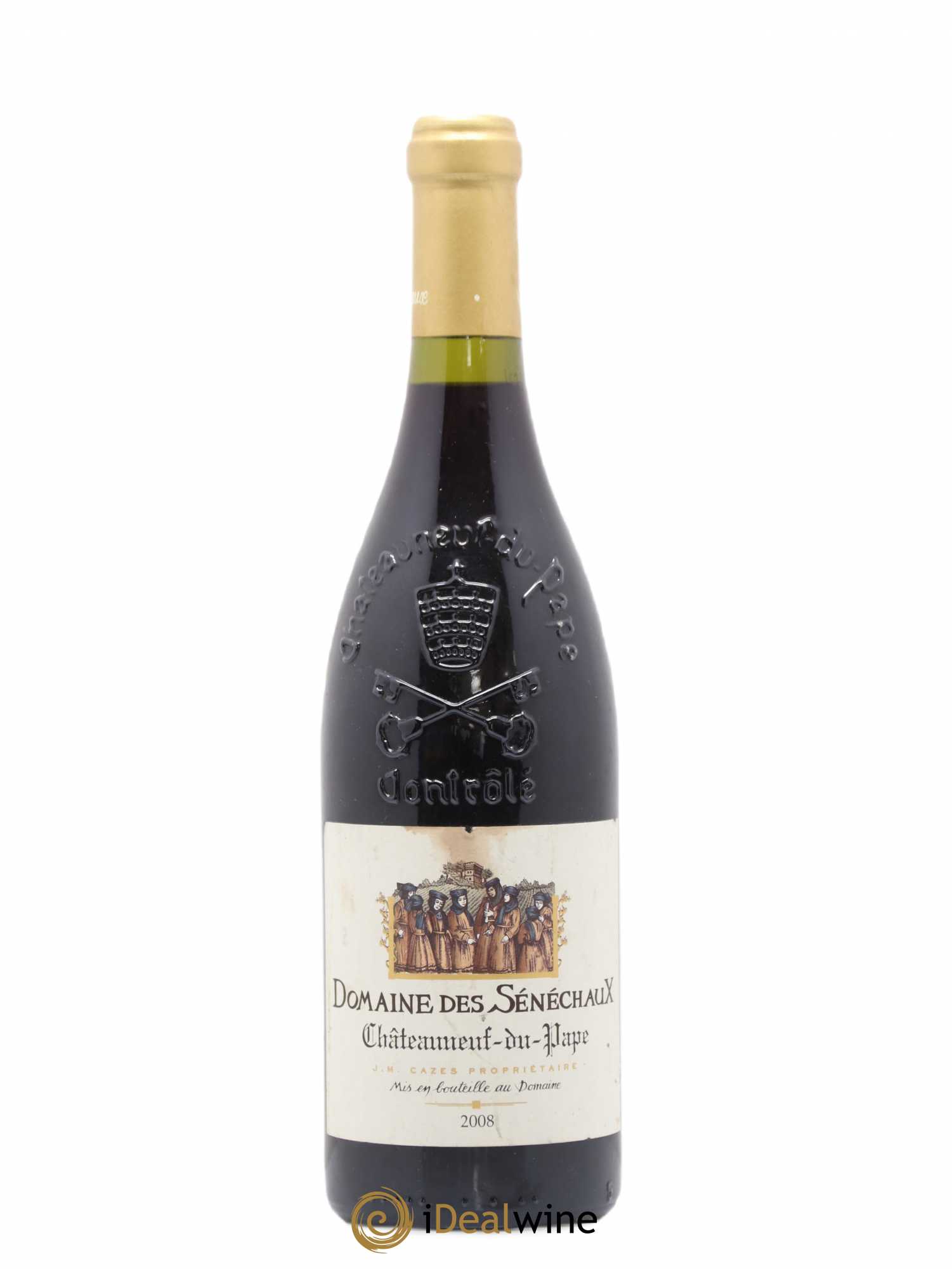 Châteauneuf-du-Pape Sénéchaux (Domaine des) Famille J-M. Cazès 2008 - Posten von 1 Flasche - 0