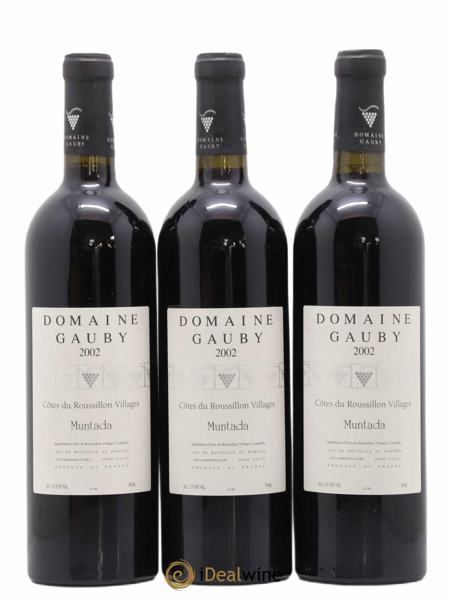 Côtes Catalanes (anciennement Côtes du Roussillon Villages) La Muntada Gauby (Domaine) 2002 - Lot de 3 bouteilles - 0