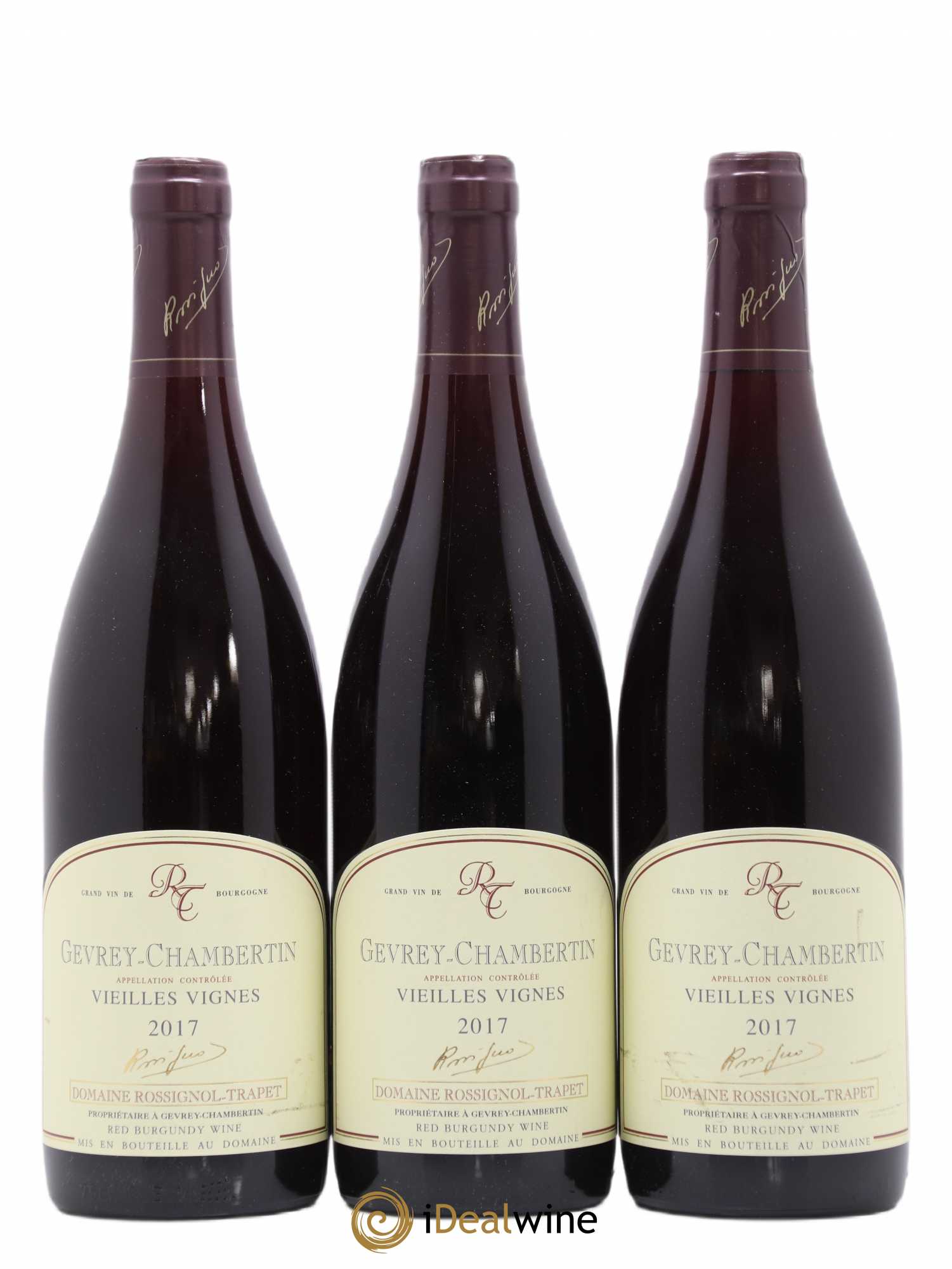 Gevrey-Chambertin Vieilles vignes Rossignol-Trapet (Domaine) 2017 - Lot de 3 bouteilles - 0