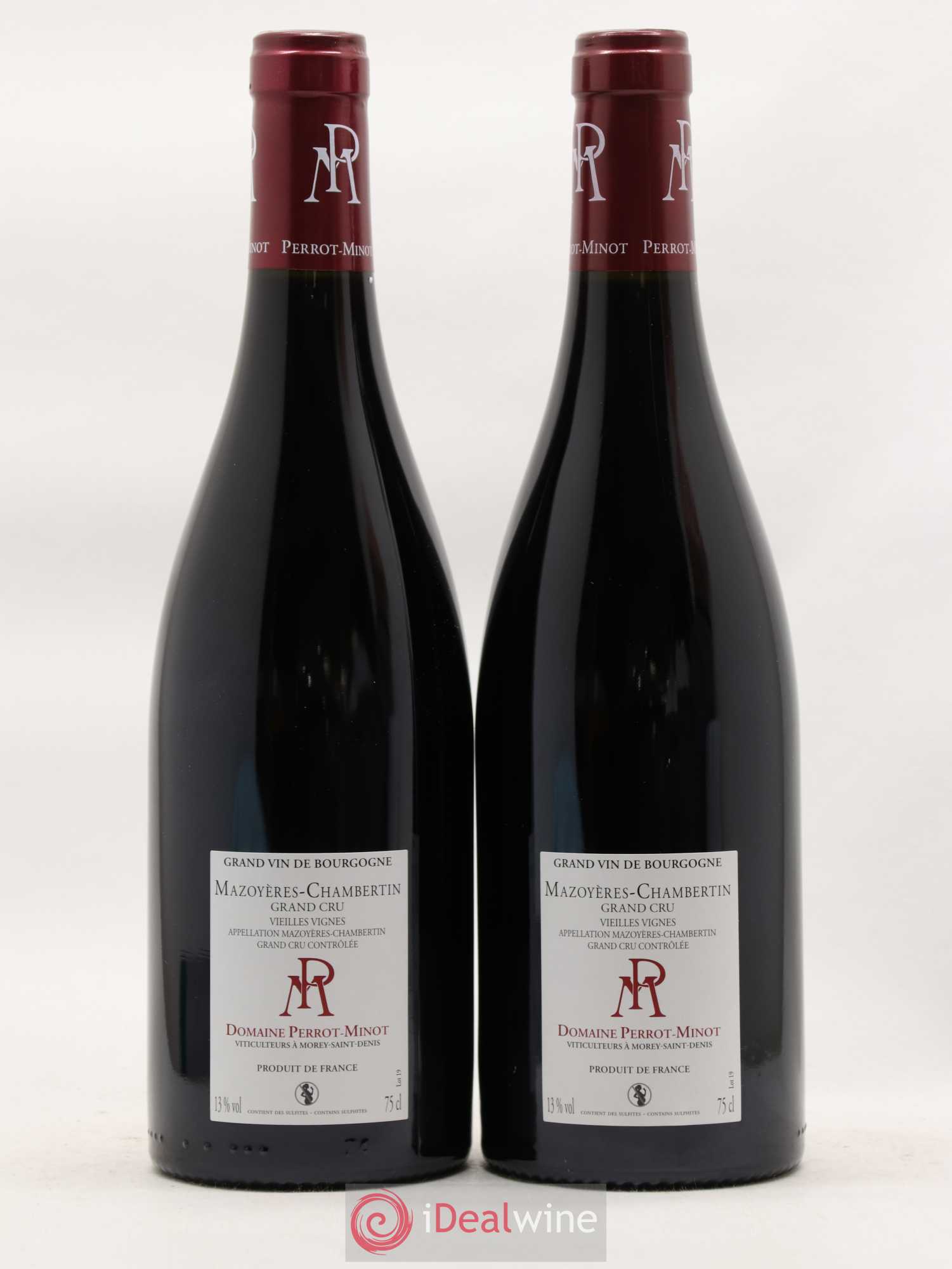 Mazoyères-Chambertin Grand Cru Vieilles Vignes Perrot-Minot 2017 - Lot de 2 bouteilles - 1