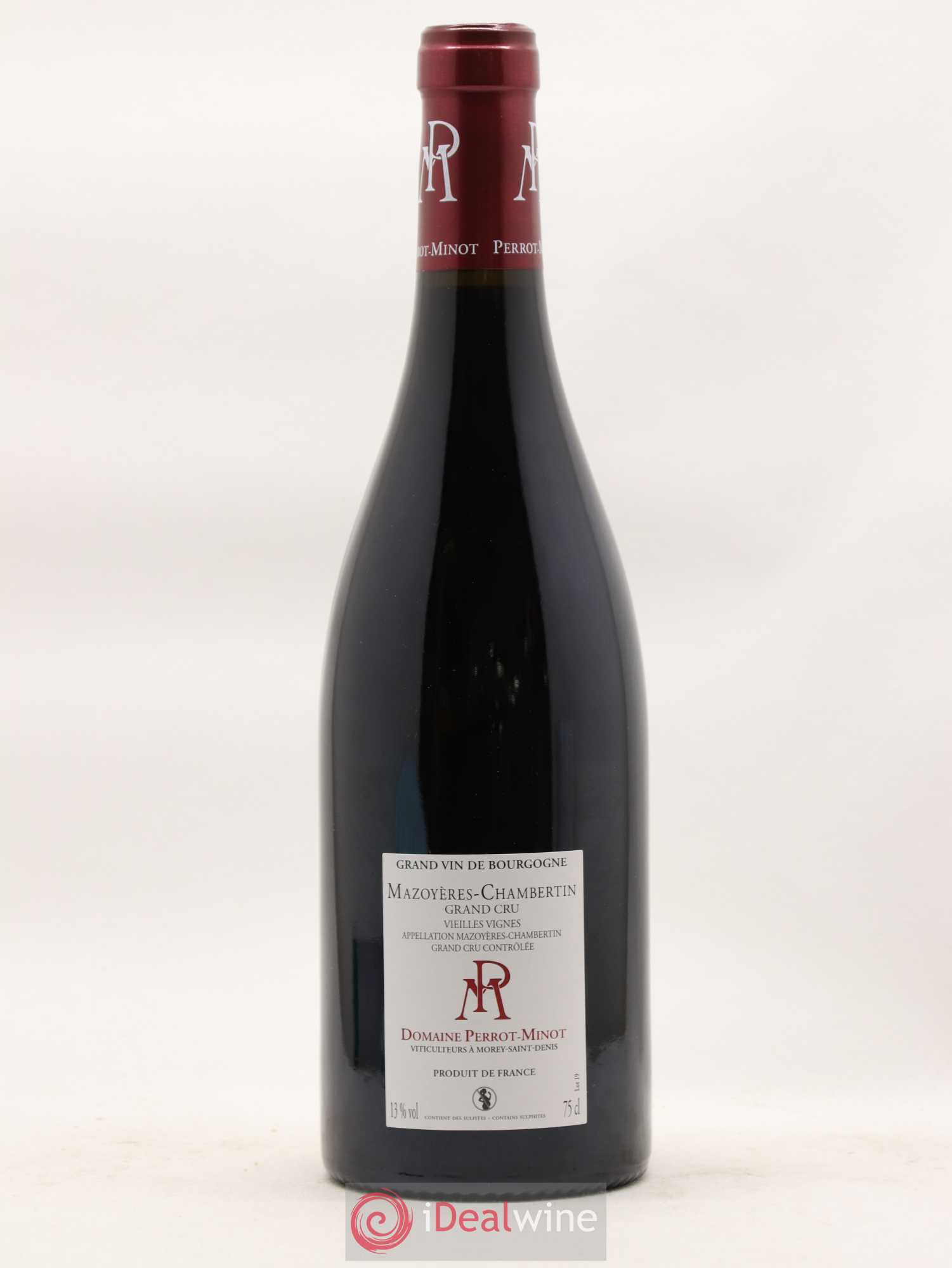Mazoyères-Chambertin Grand Cru Vieilles Vignes Perrot-Minot 2018 - Lot de 1 bouteille - 1