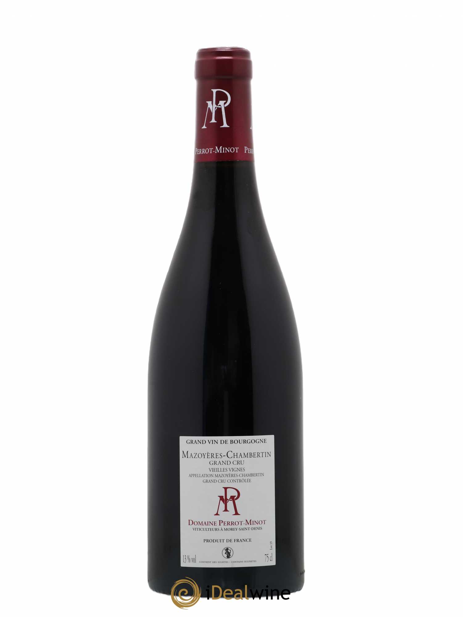 Mazoyères-Chambertin Grand Cru Vieilles Vignes Perrot-Minot 2019 - Lot de 1 bouteille - 1