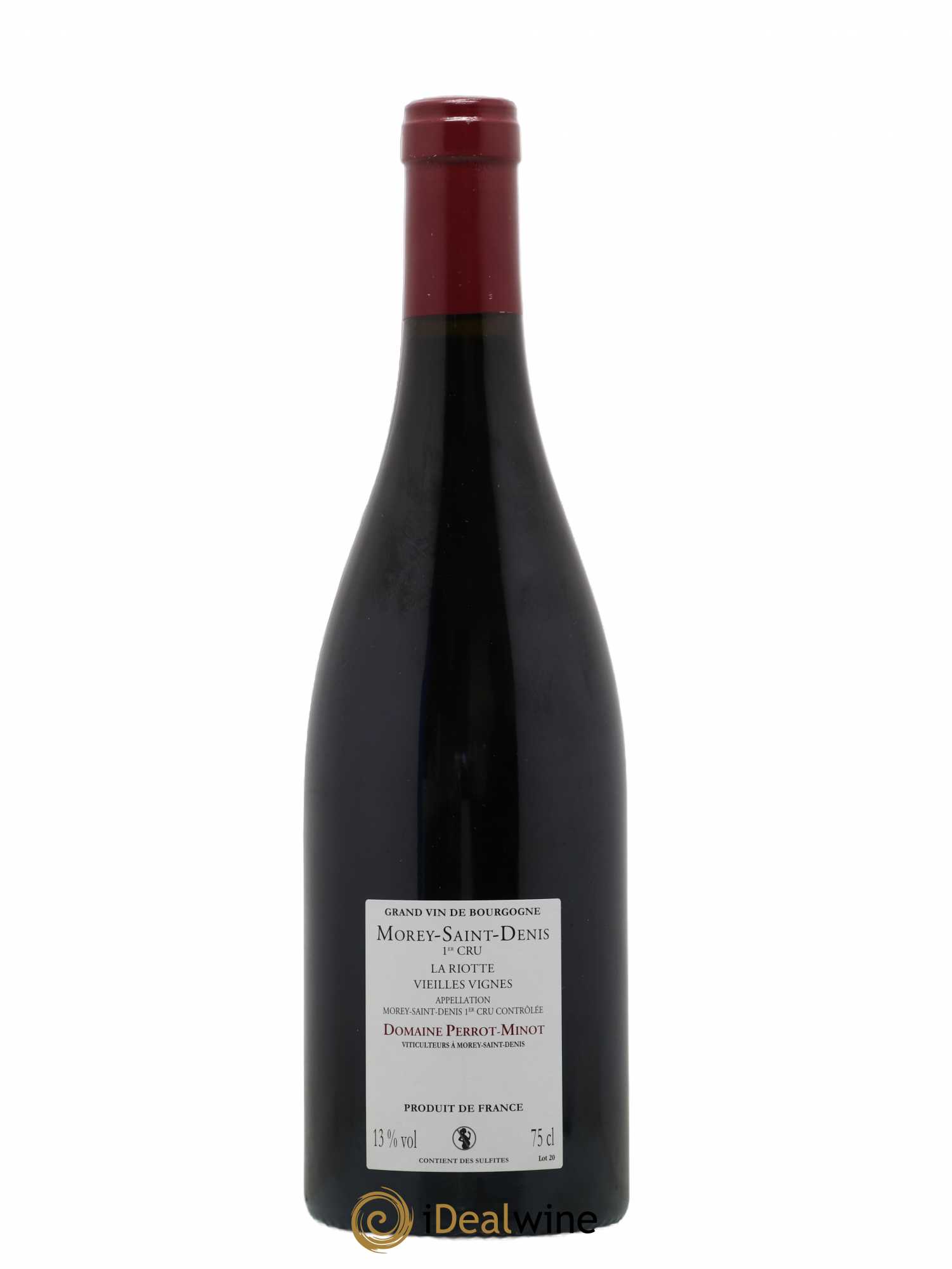 Morey-Saint-Denis 1er Cru La Riotte Vieilles Vignes Perrot-Minot Vieilles Vignes 2015 - Lot de 1 bouteille - 1