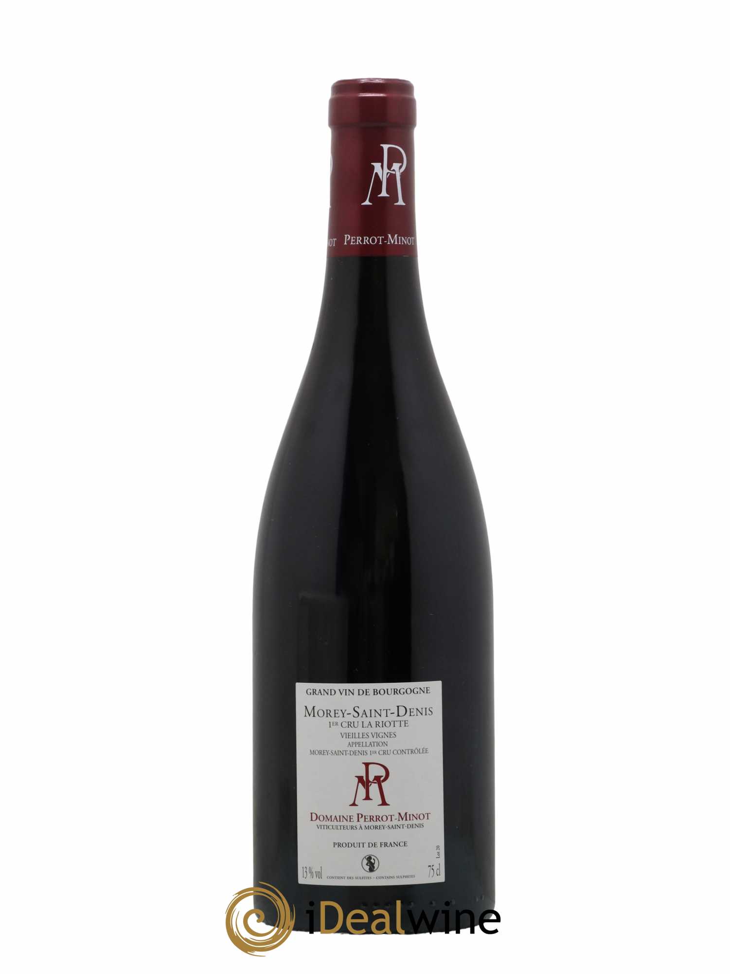 Morey Saint-Denis 1er Cru La Riotte Vieilles Vignes Perrot-Minot 2019 - Lot of 1 bottle - 1