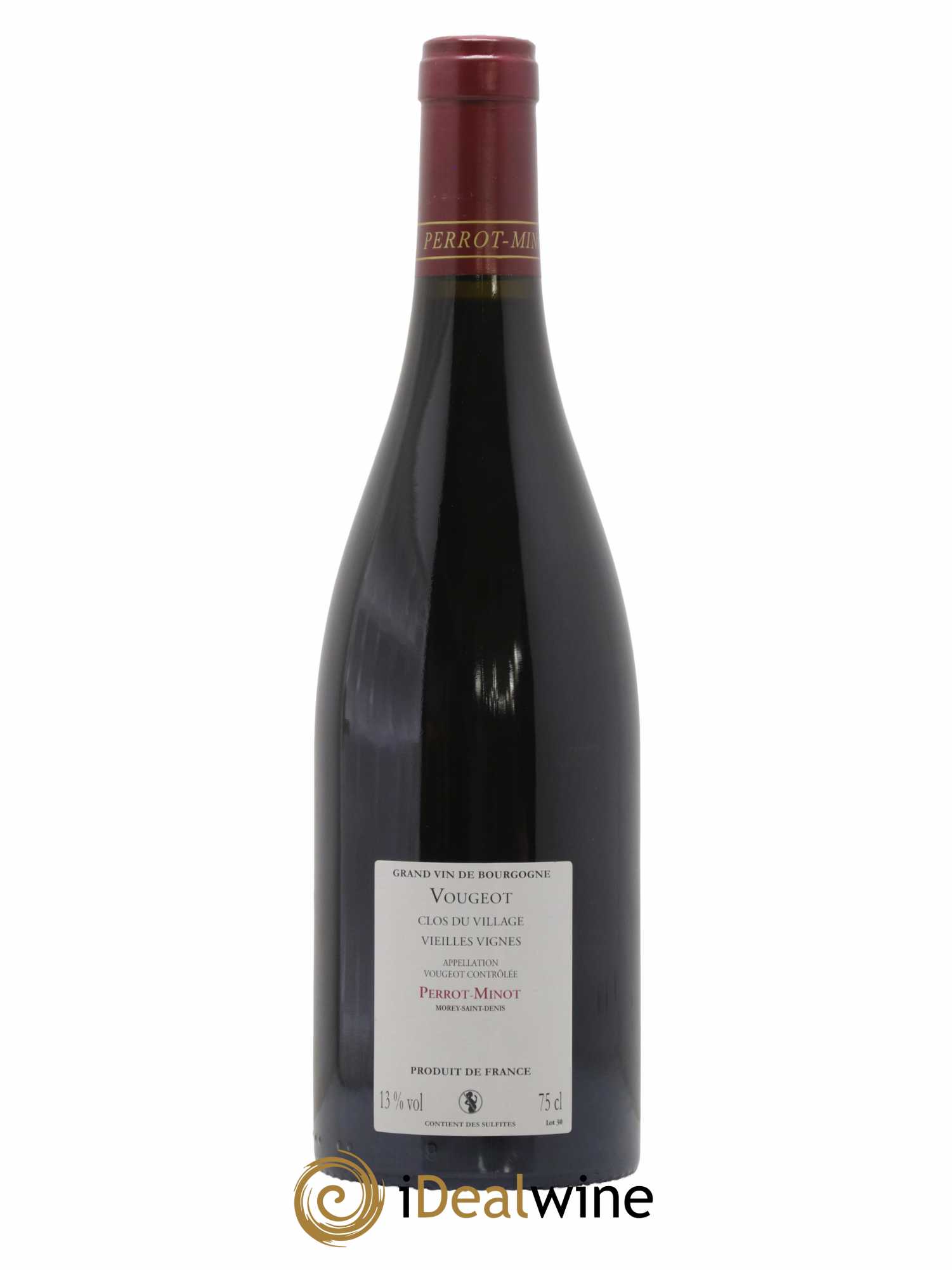 Vougeot Clos du Village Vieilles Vignes Perrot Minot 2012 - Lot de 1 bouteille - 1