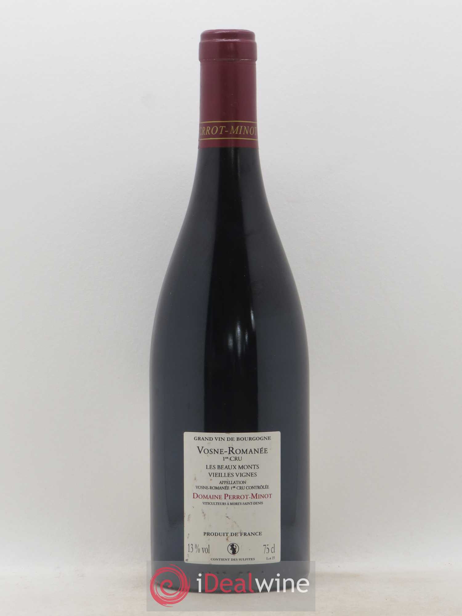 Vosne-Romanée 1er Cru Les Beaux-Monts Vieilles Vignes Perrot-Minot 2011 - Lot de 1 bouteille - 1