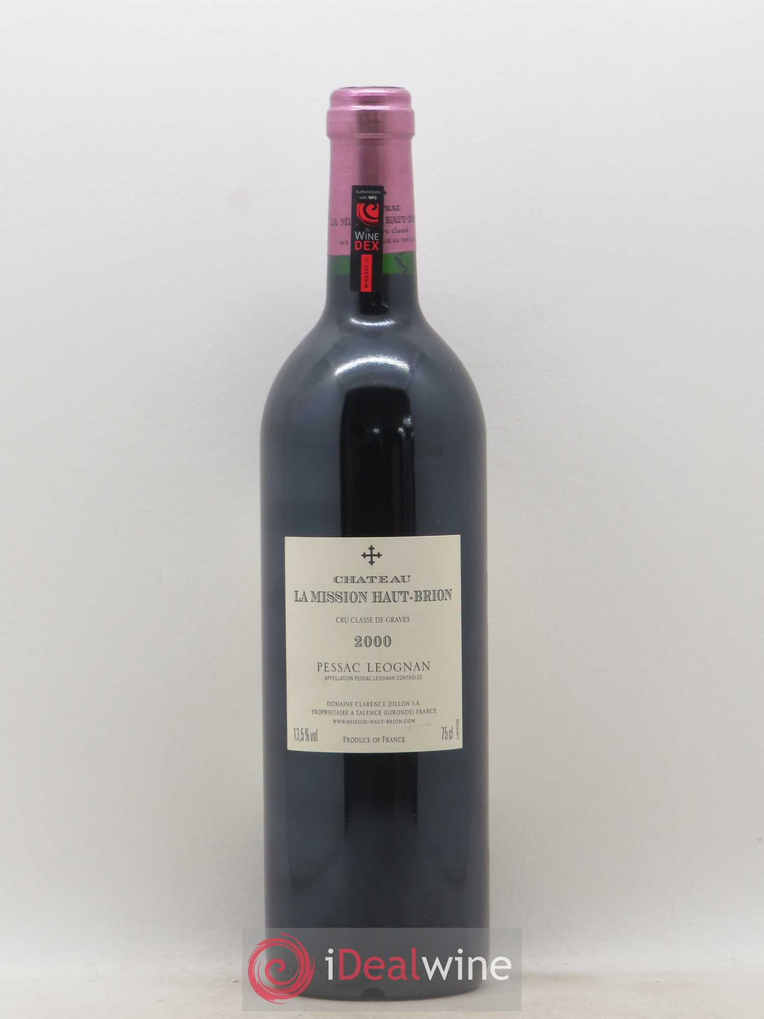 Château la Mission Haut-Brion Cru Classé de Graves 2000 - Lot de 1 bouteille - 1