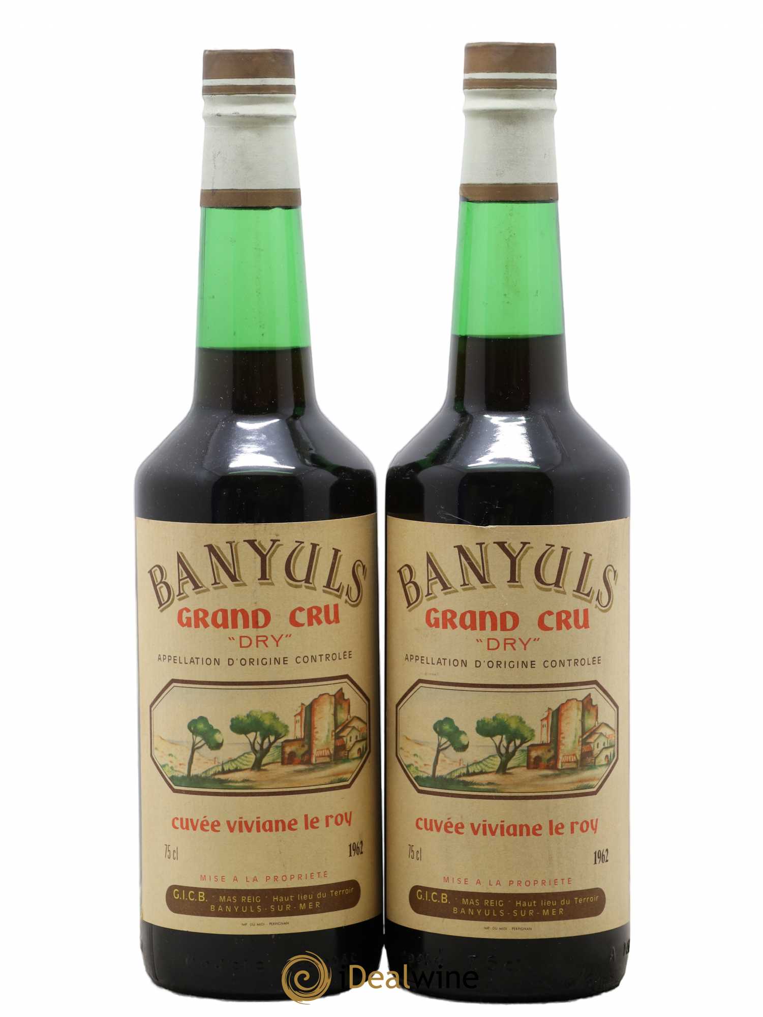 Banyuls Grand Cru Dry Cuvee Vivienne Le Roy 1962 - Posten von 2 Flaschen - 0