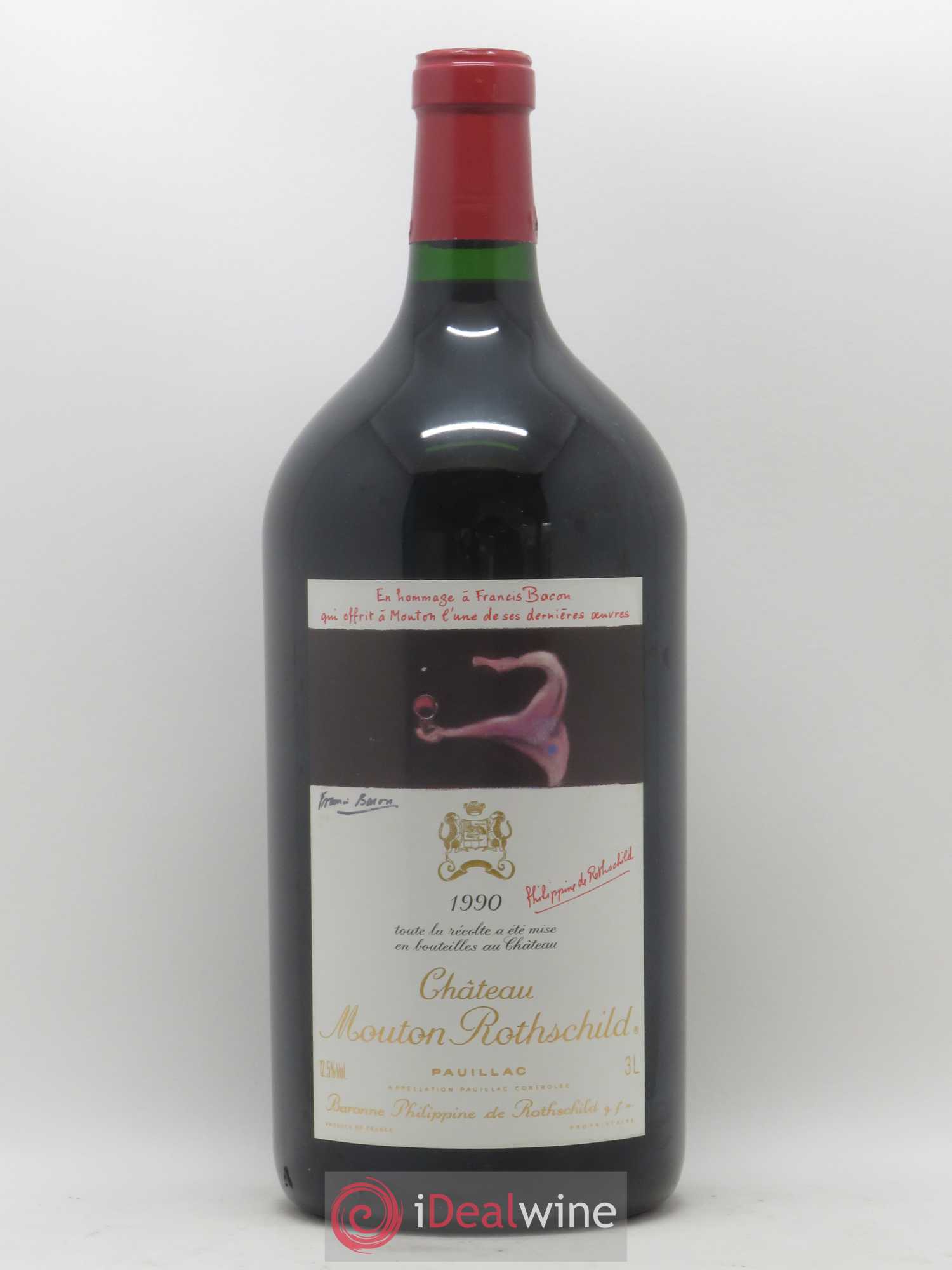 Château Mouton Rothschild 1er Grand Cru Classé 1990 - Lot de 1 double magnum - 0