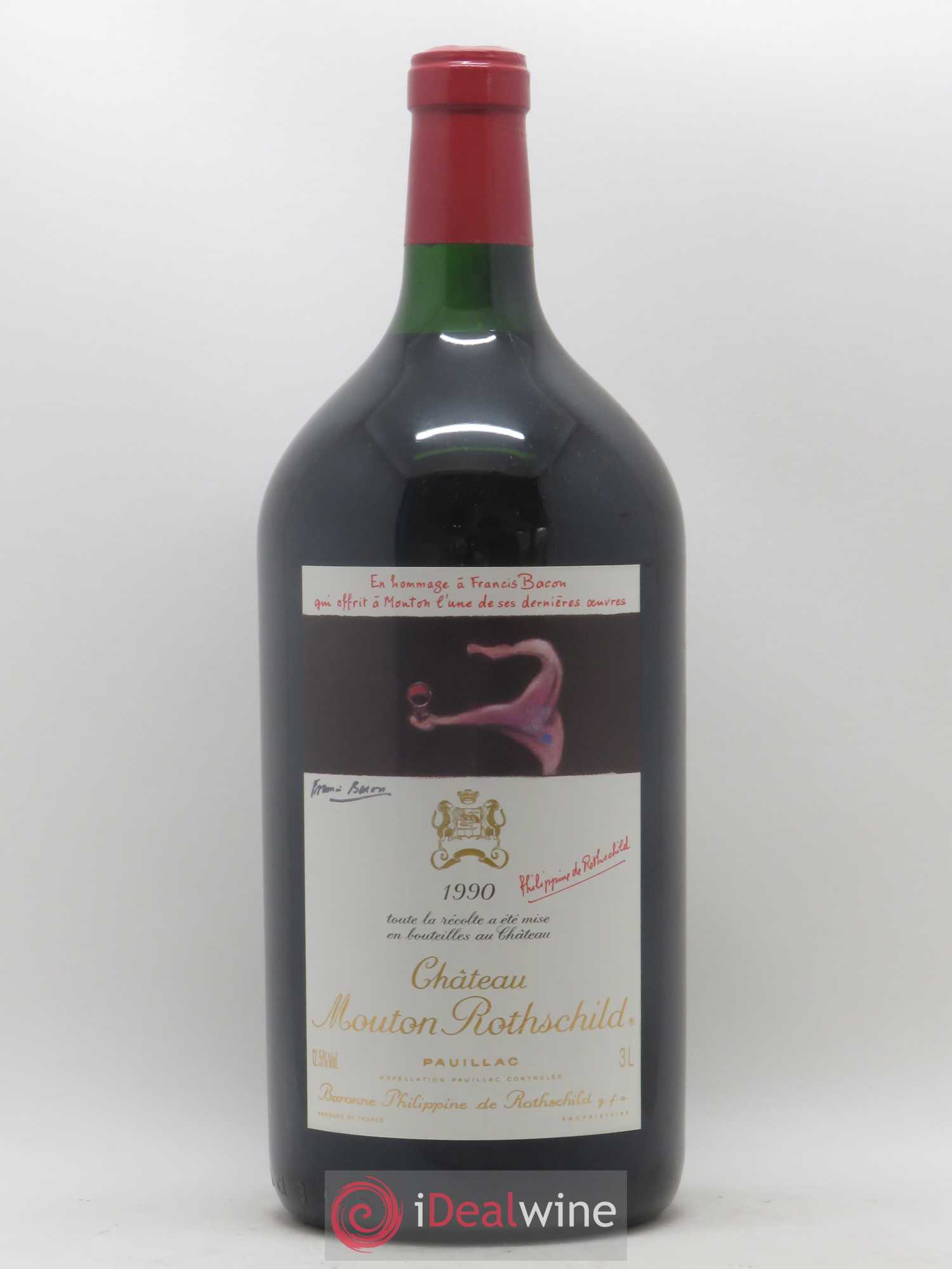 Château Mouton Rothschild 1er Grand Cru Classé 1990 - Lot de 1 double magnum - 0