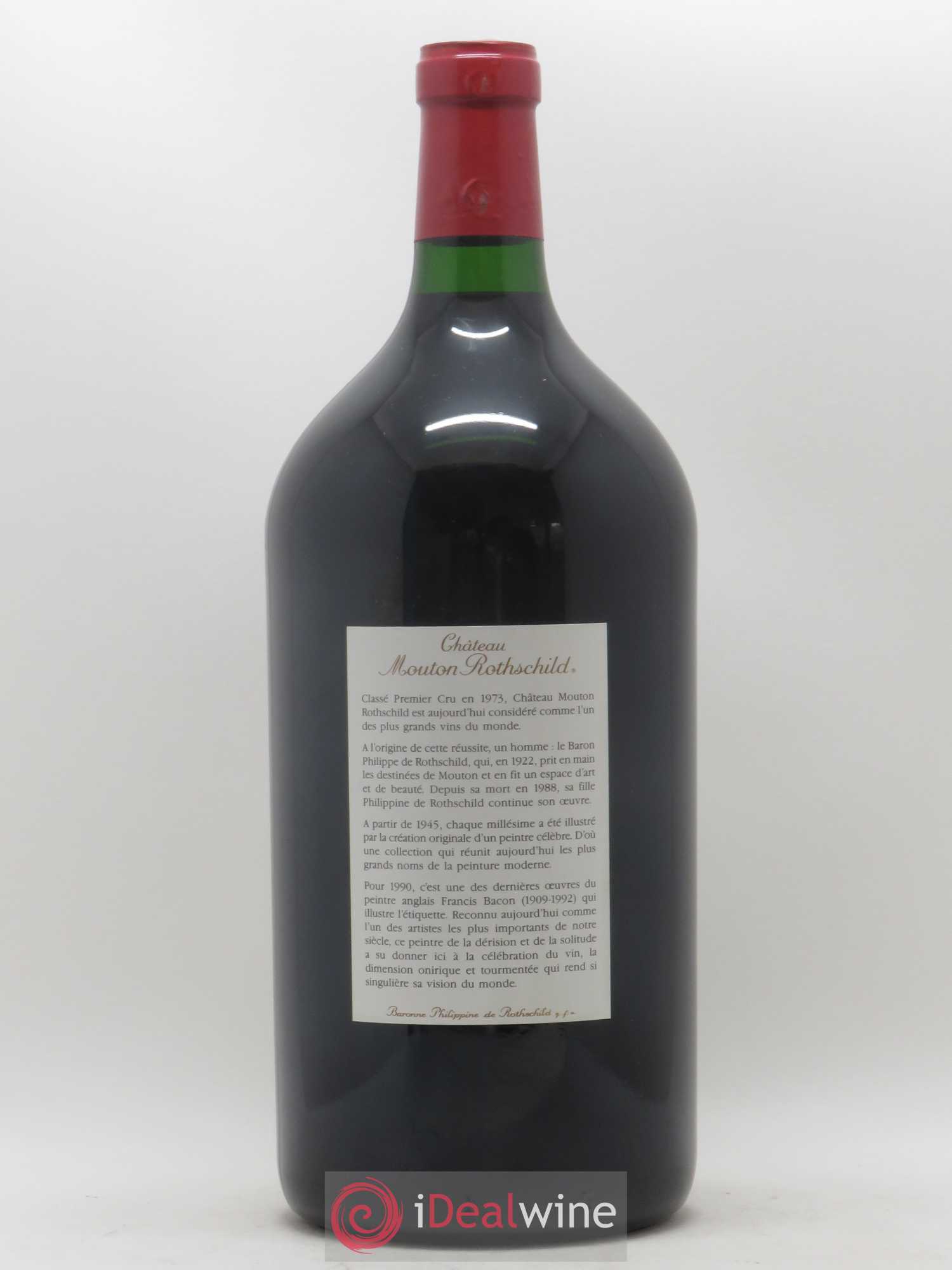 Château Mouton Rothschild 1er Grand Cru Classé 1990 - Lot de 1 double magnum - 1